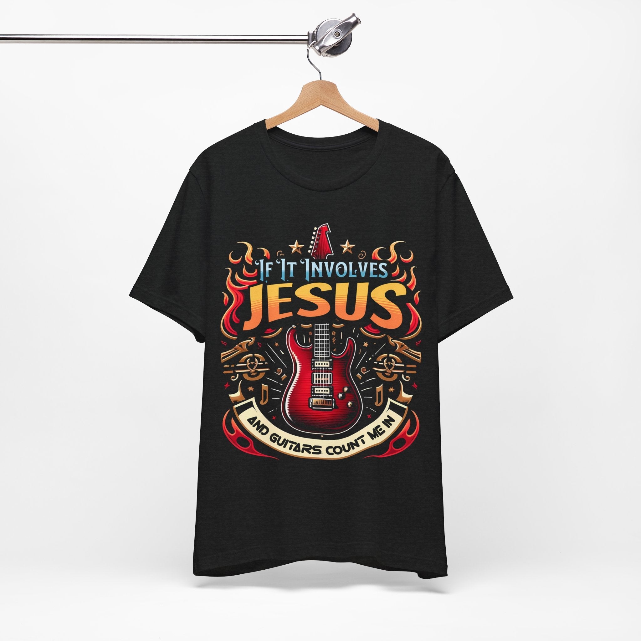 Jesus and Guitars Unisex Relaxed Fit T-shirt - Jesus Passion Apparel