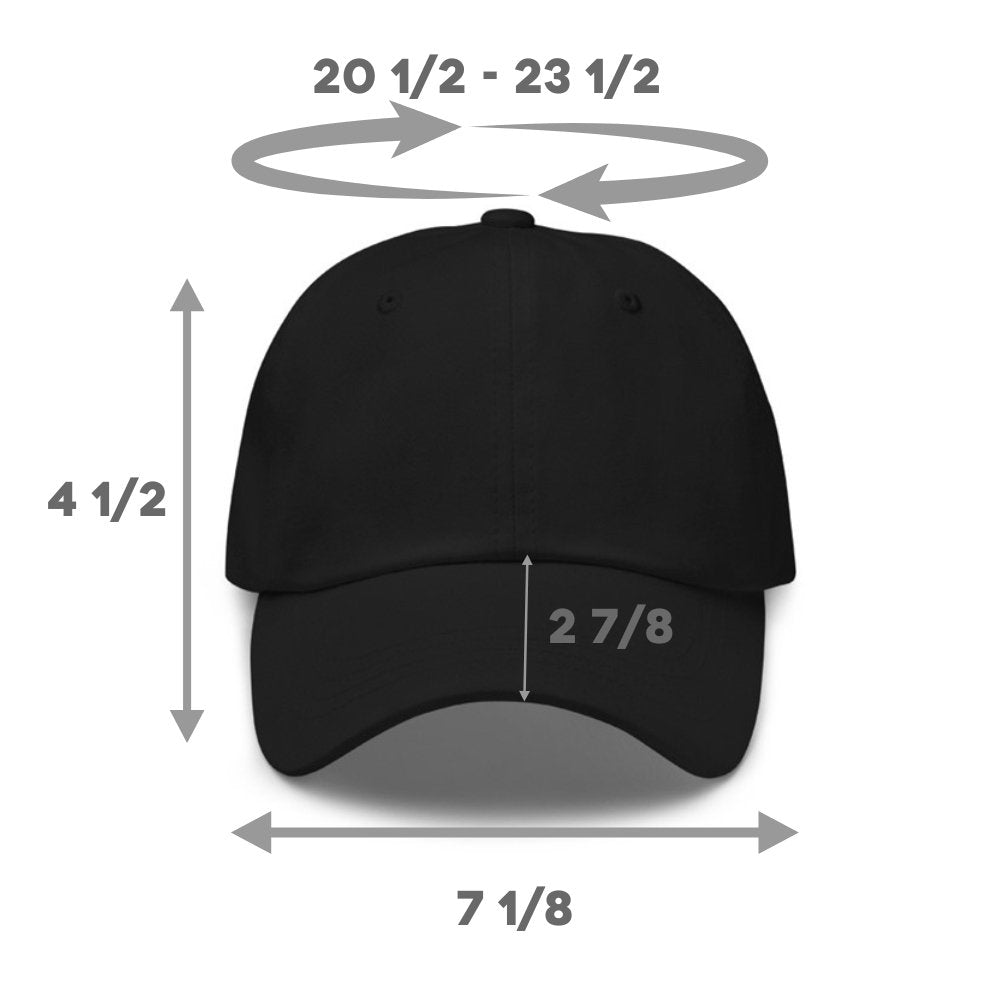 Jesus Fish Shape Classic Dad's Cap - Black with White Embroidery - Jesus Passion Apparel