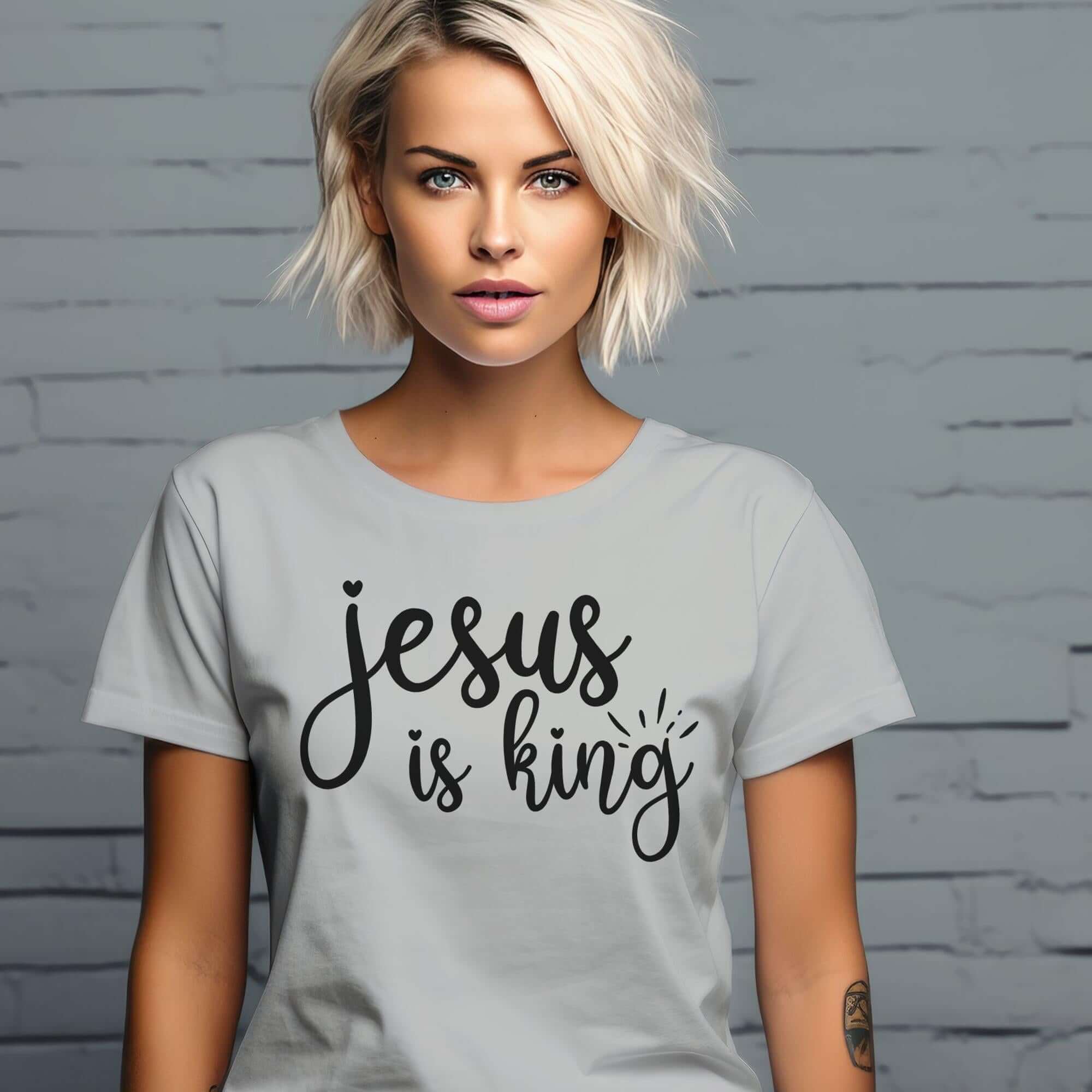 Jesus is King Women's Short Sleeve Tee - Jesus Passion Apparel