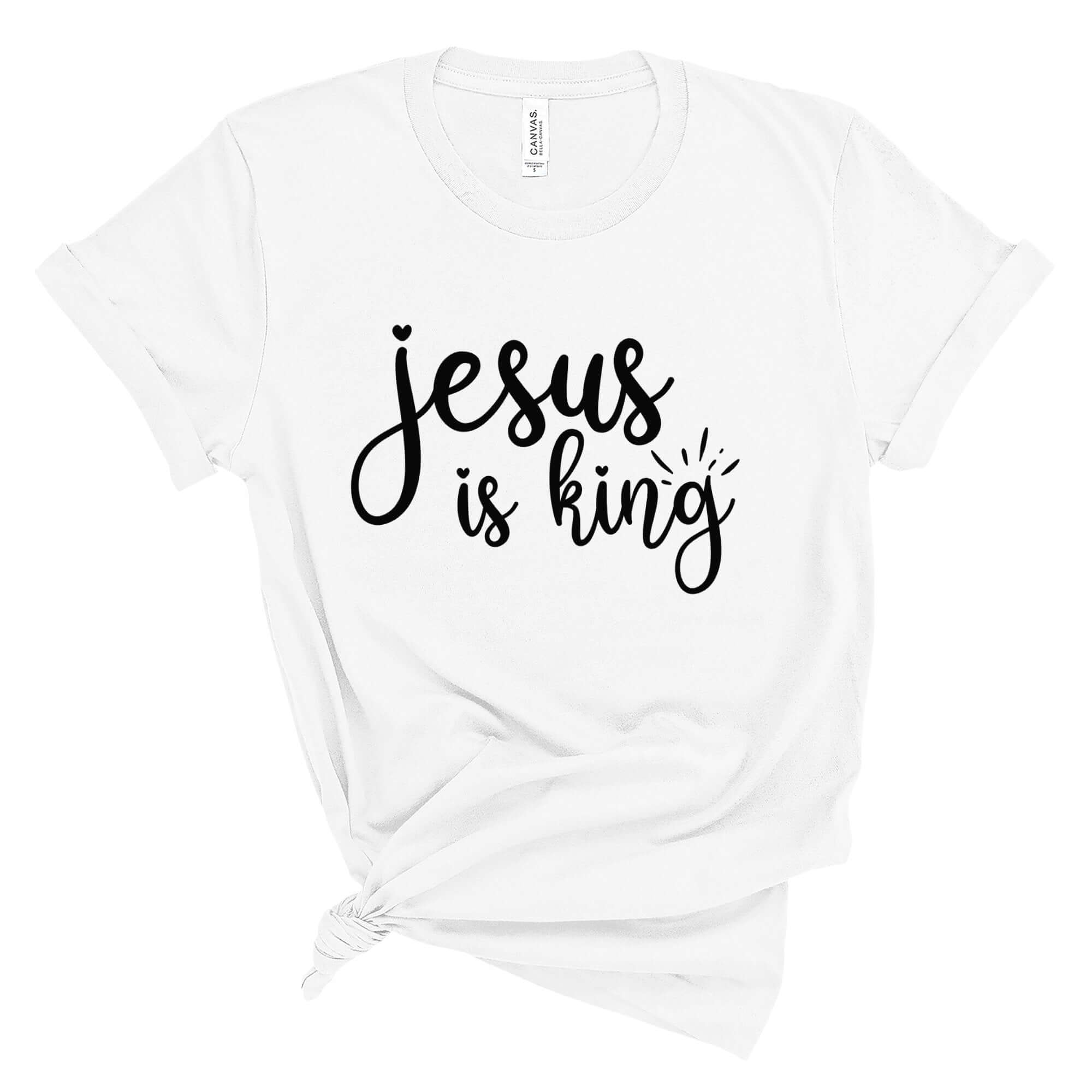 Jesus is King Women's Short Sleeve Tee - Jesus Passion Apparel