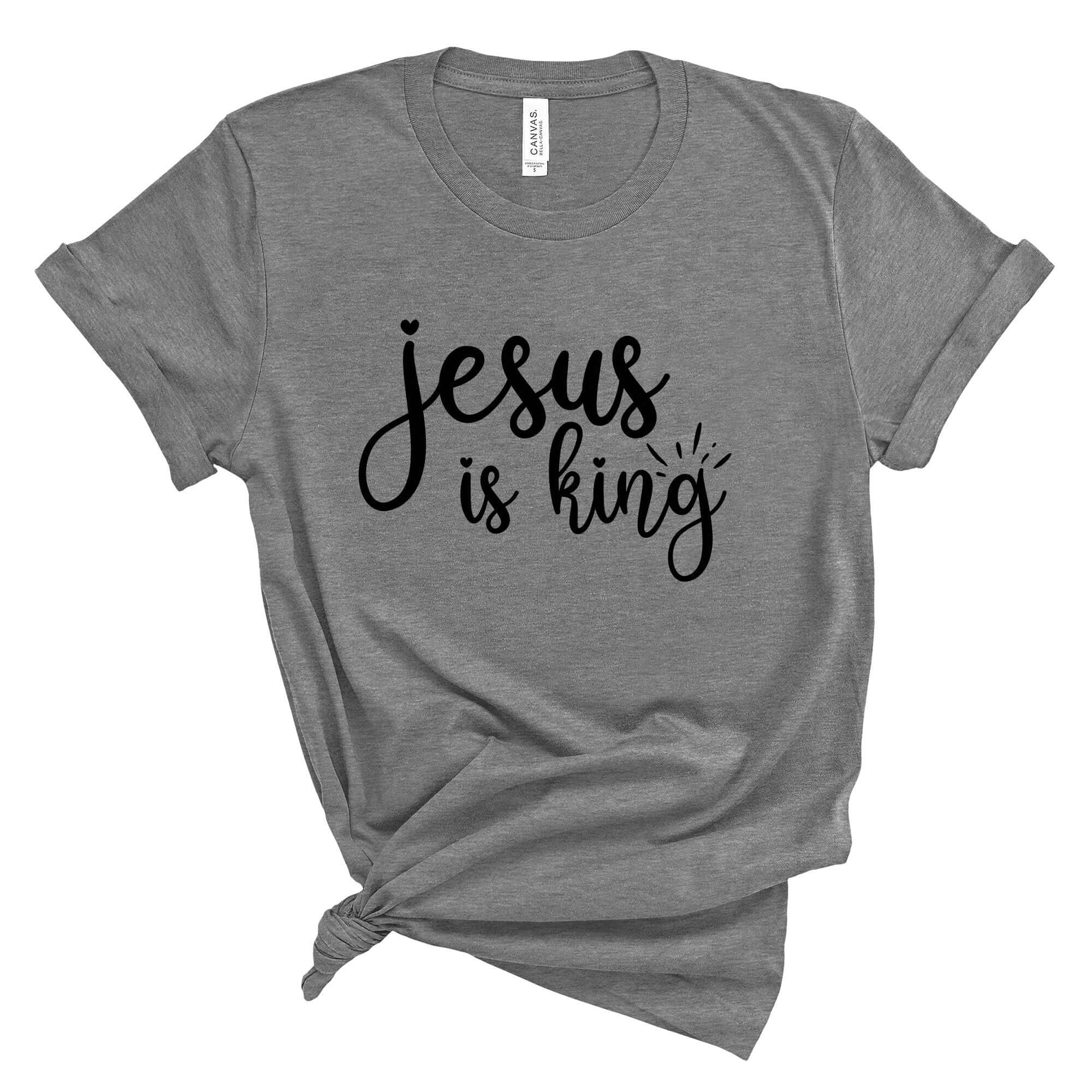Jesus is King Women's Short Sleeve Tee - Jesus Passion Apparel
