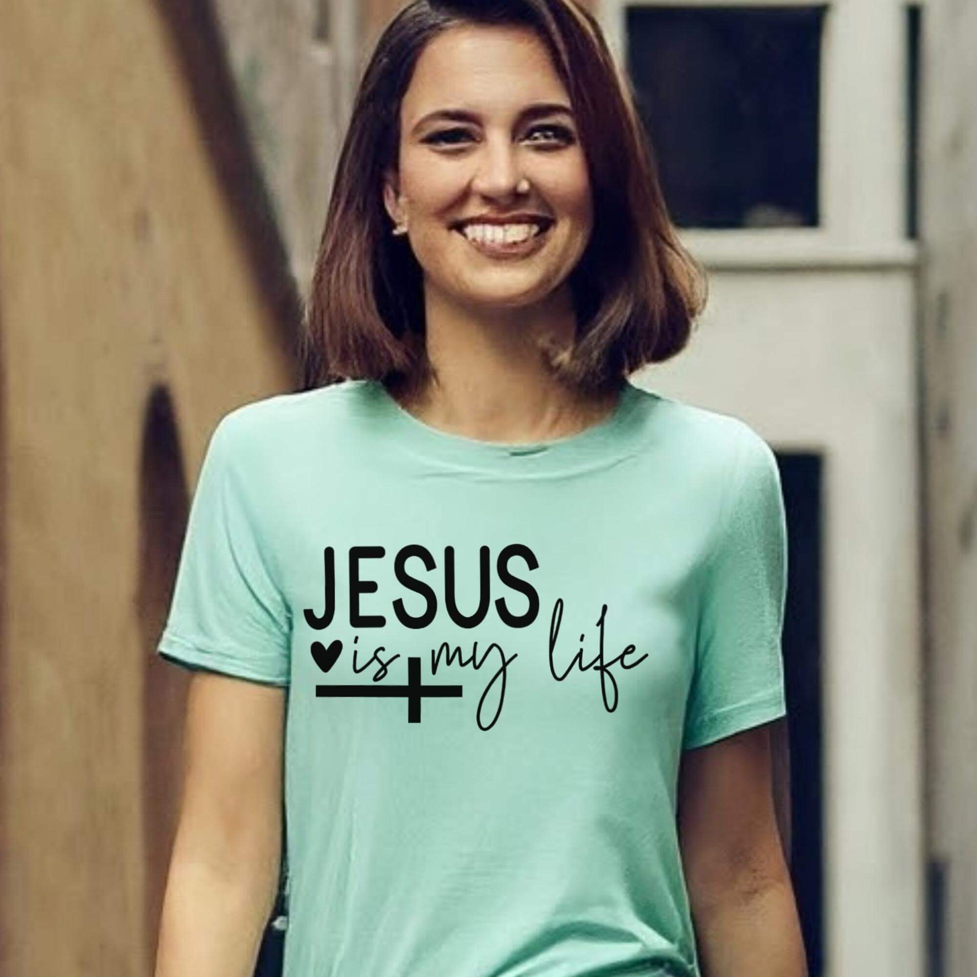 Jesus Is My Life Women's Short Sleeve Tee - Jesus Passion Apparel