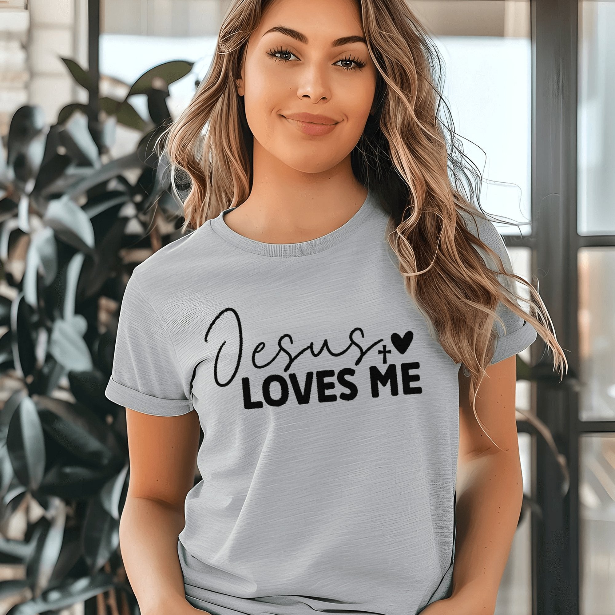 Jesus Loves Me Women's Short Sleeve Tee - Jesus Passion Apparel
