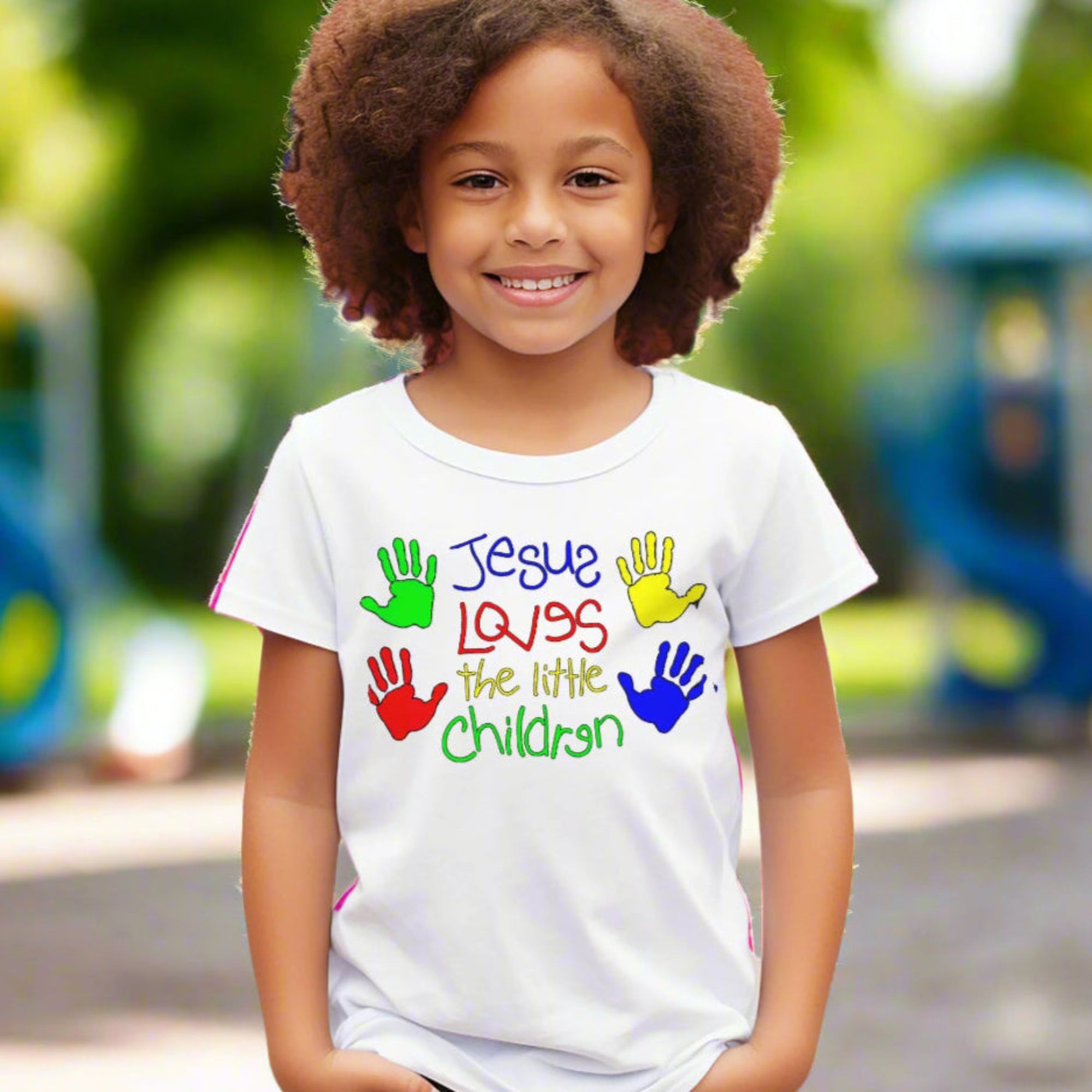 Jesus Loves the Little Children Toddler's Fine Jersey Tee - Jesus Passion Apparel