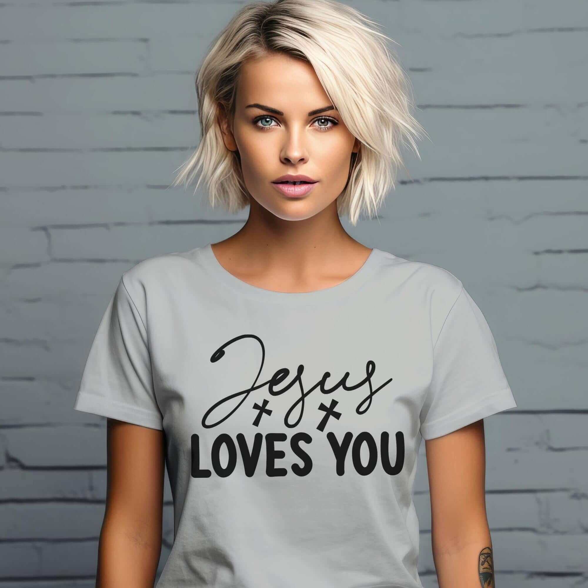 Jesus Loves You Women's Short Sleeve Tee - Jesus Passion Apparel