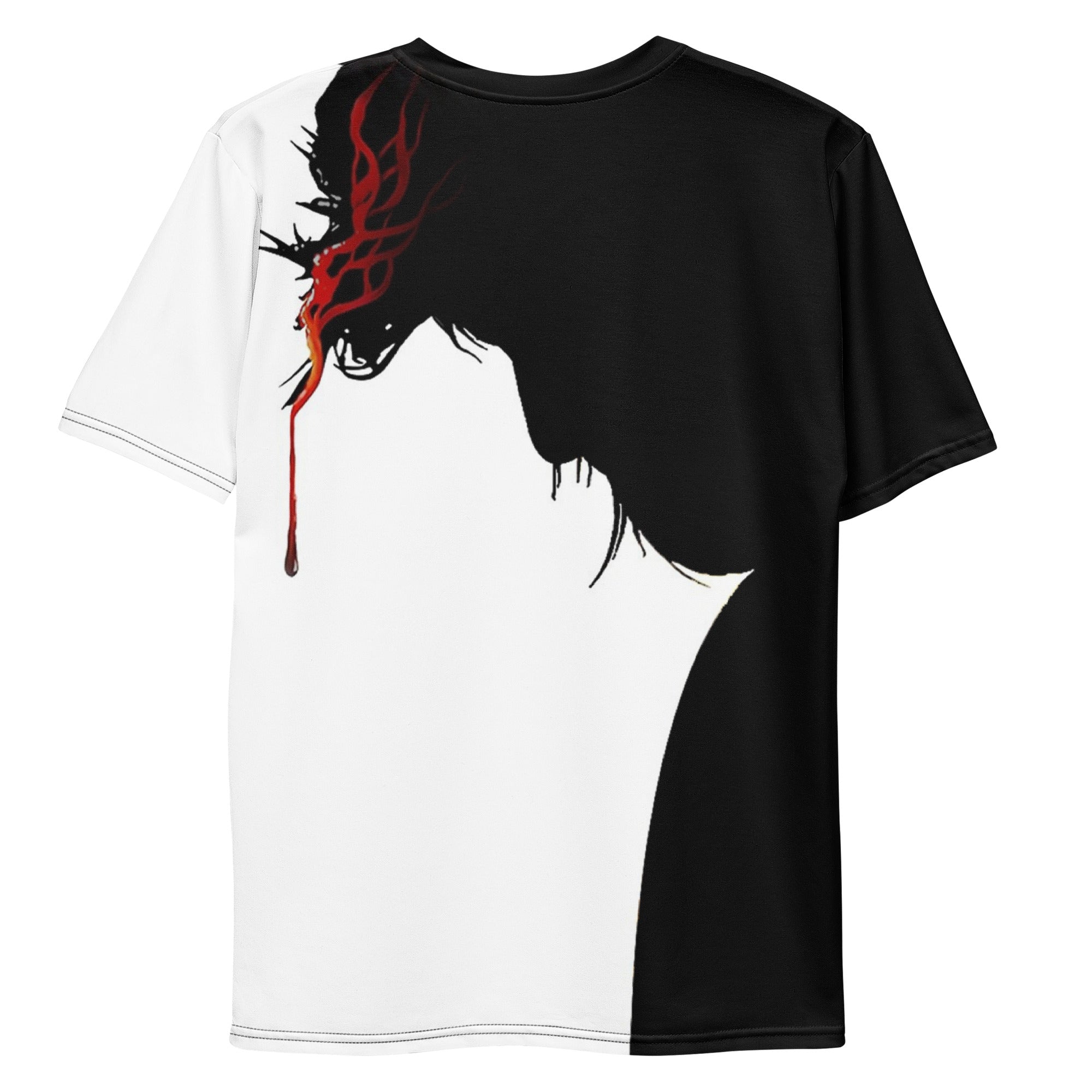 Jesus' Sacrifice Men's Handmade Crew Neck T-Shirt - Jesus Passion Apparel