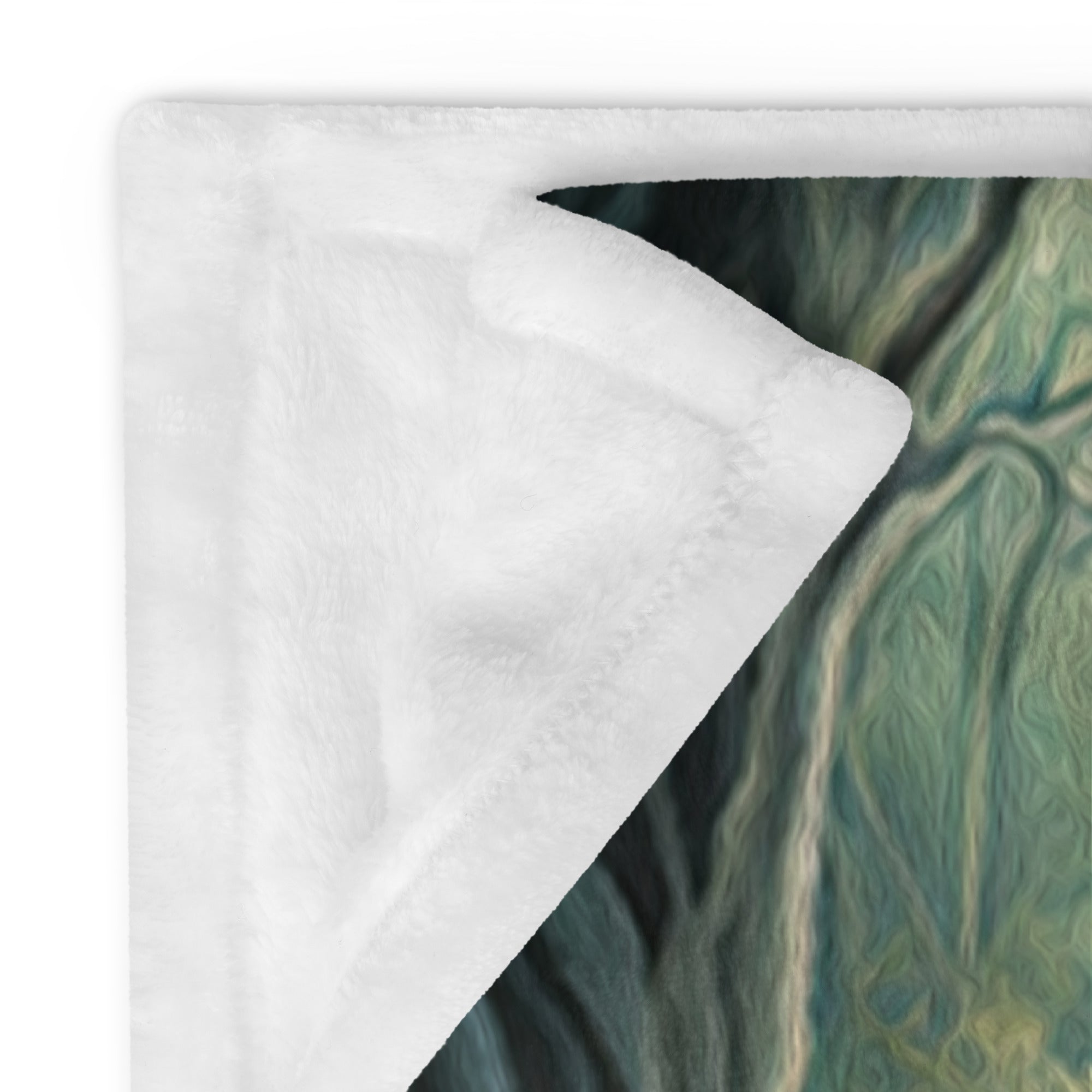 Leads Me Beside Still Waters Throw Blanket - 2 Sizes - Jesus Passion Apparel