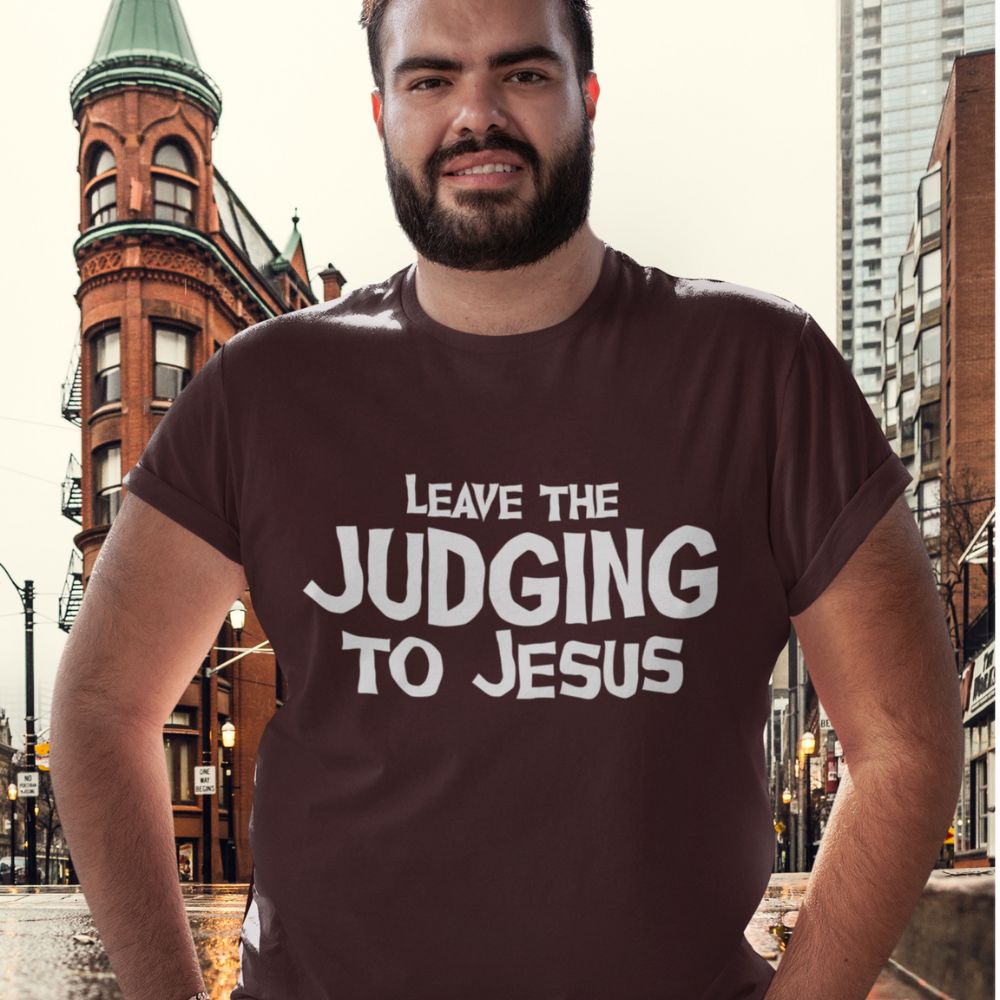 Leave the Judging to Jesus Jersey Short Sleeve T-Shirt - Jesus Passion Apparel