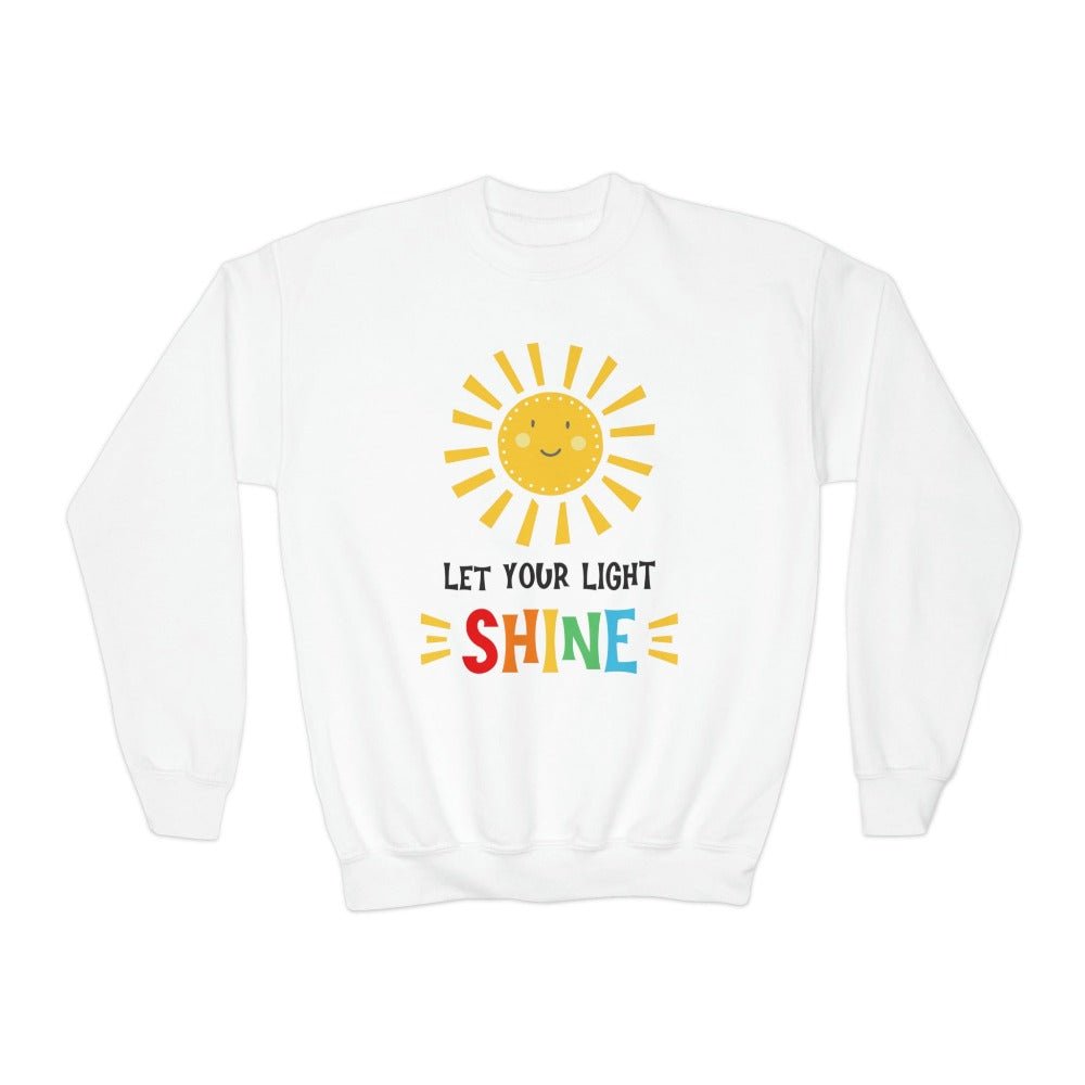 Let Your Light Shine Youth Crewneck Sweatshirt - Jesus Passion Apparel