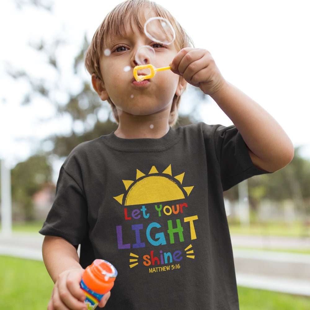 Let Your Light Shine Youth Relaxed Fit T-Shirt - Jesus Passion Apparel