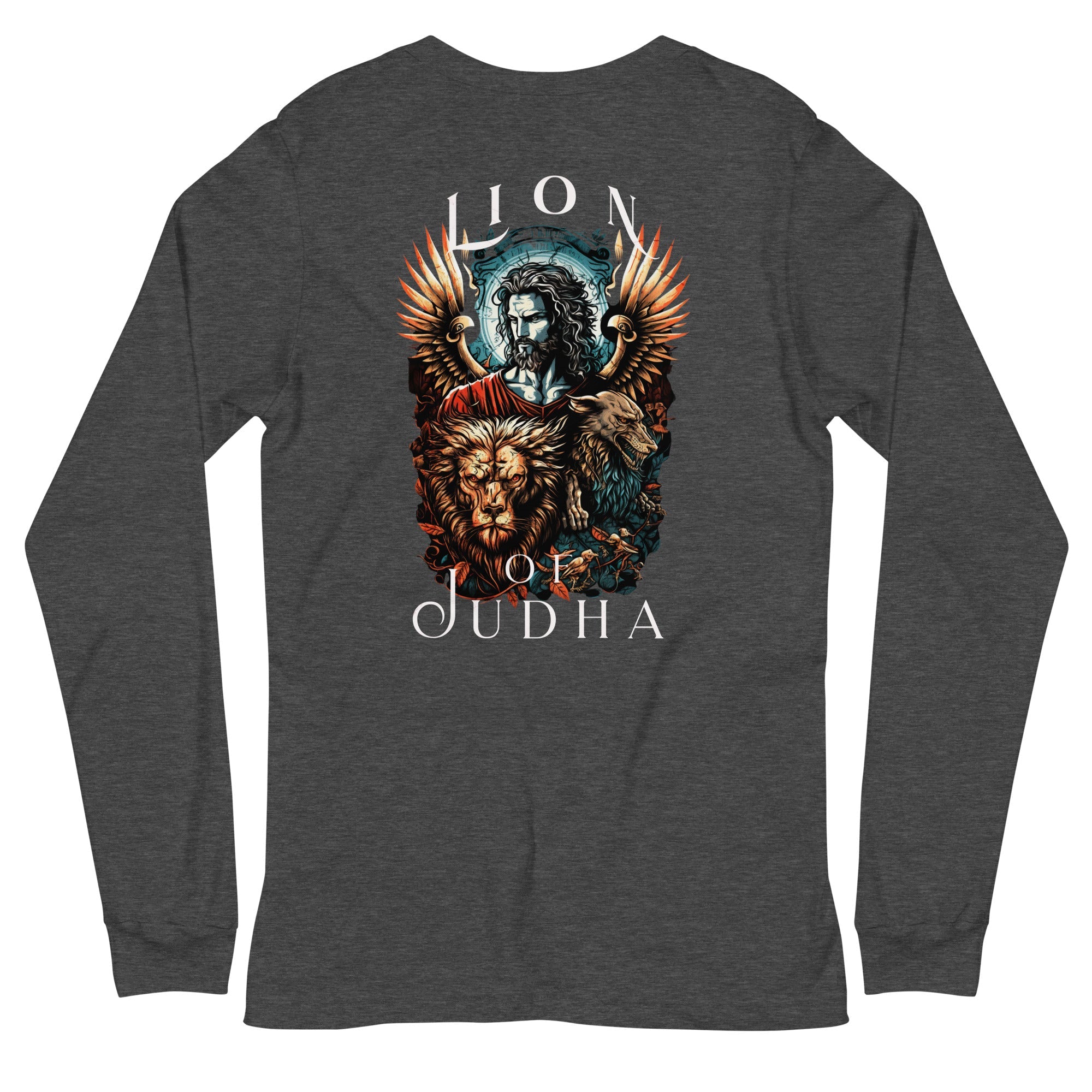 Lion of Judah Men's Unisex Long Sleeve Tee - Jesus Passion Apparel