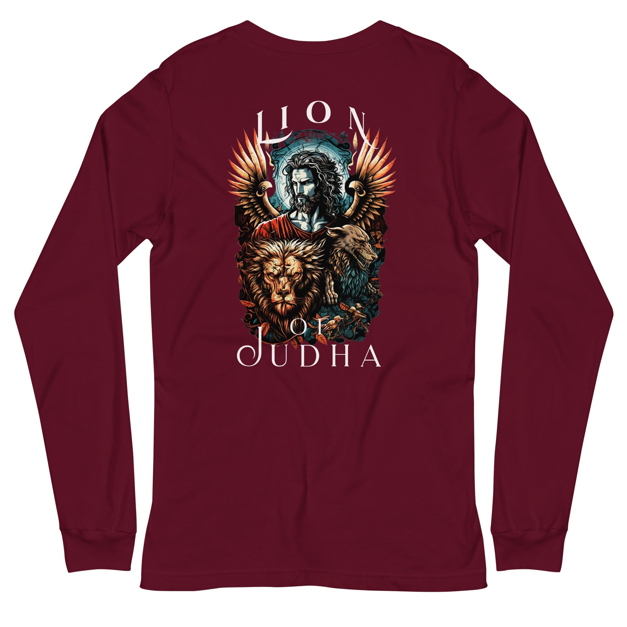 Lion of Judah Men's Unisex Long Sleeve Tee - Jesus Passion Apparel
