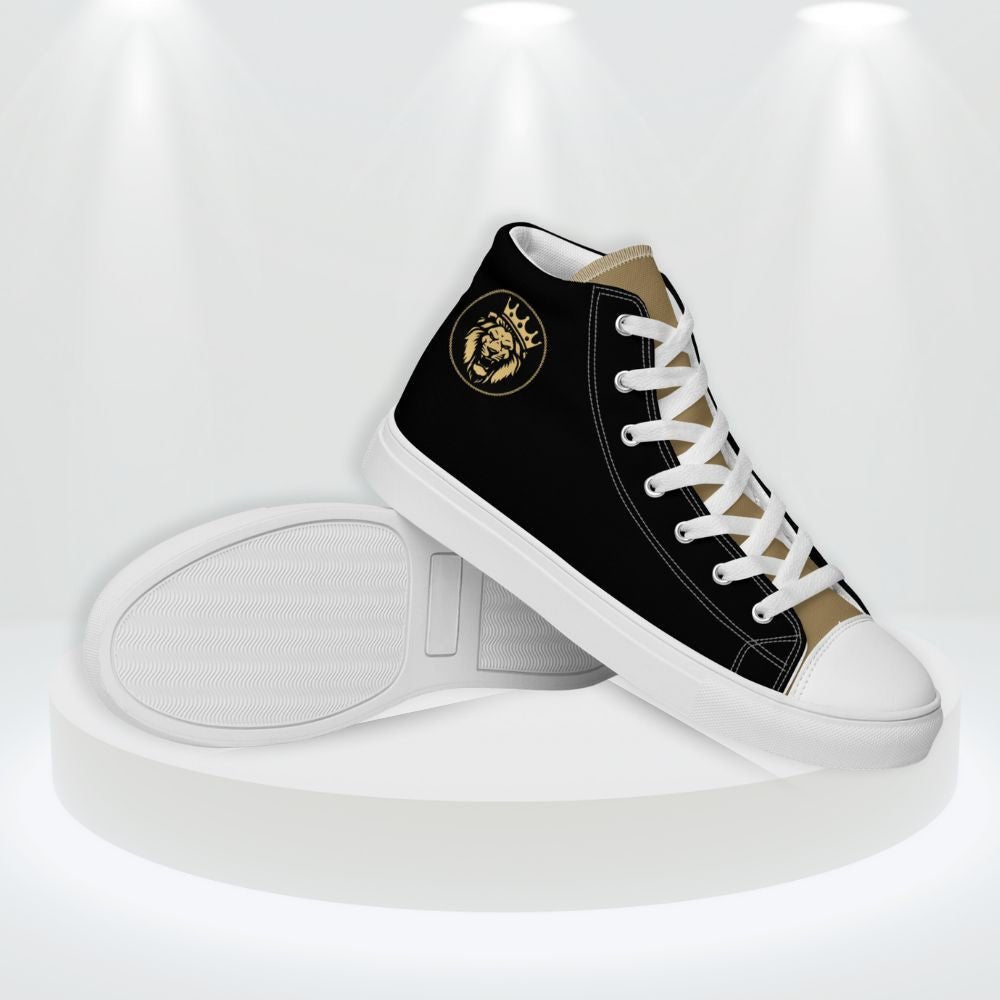 Lion of Judah Women’s High Top Canvas Shoes - Jesus Passion Apparel