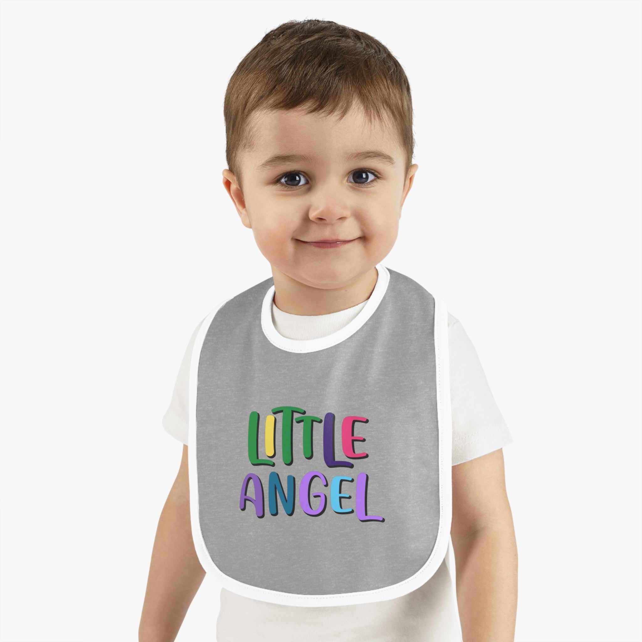 Little Angel - Colorful Baby Jersey Bib - Jesus Passion Apparel