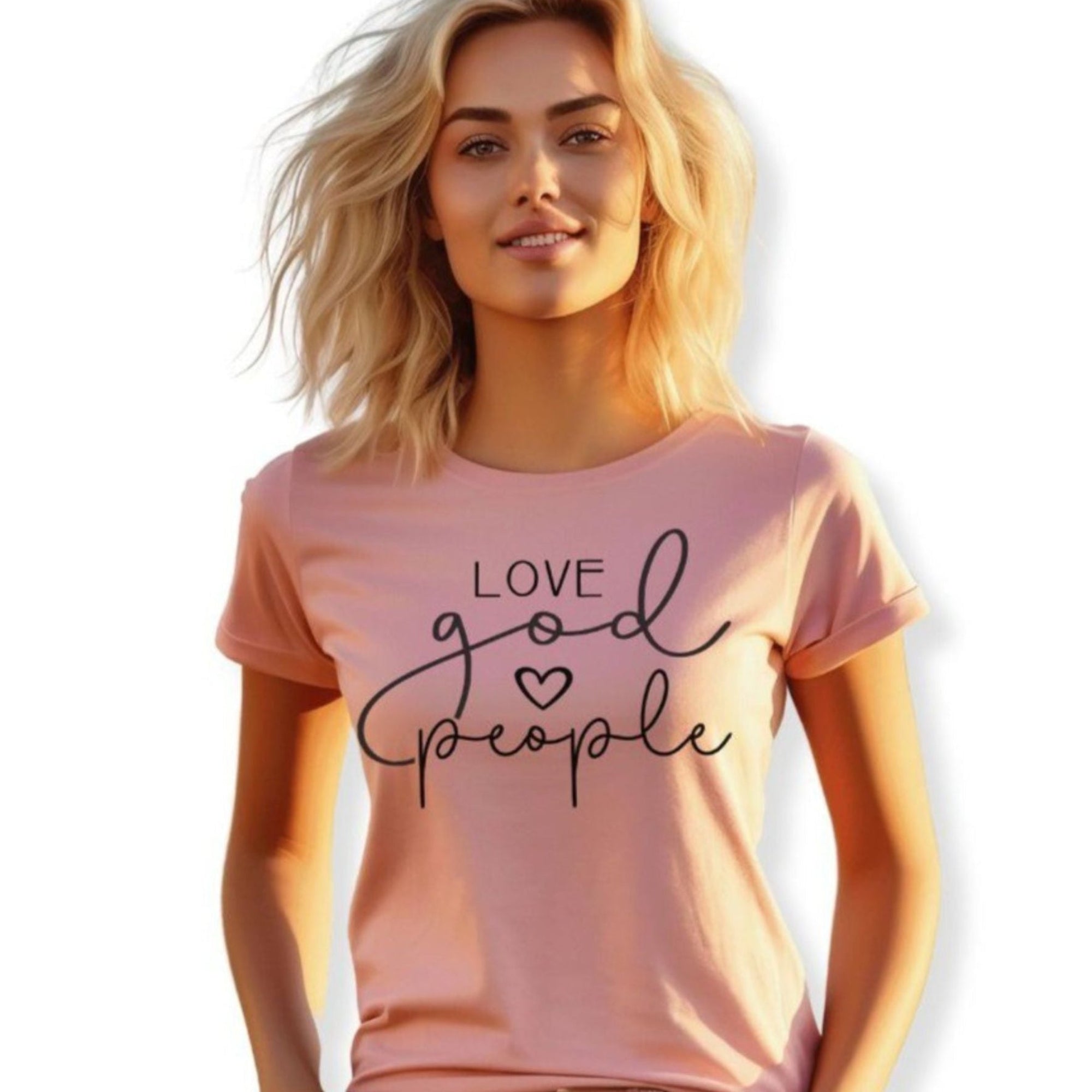 Love God People Jersey Short Sleeve T-Shirt - Jesus Passion Apparel