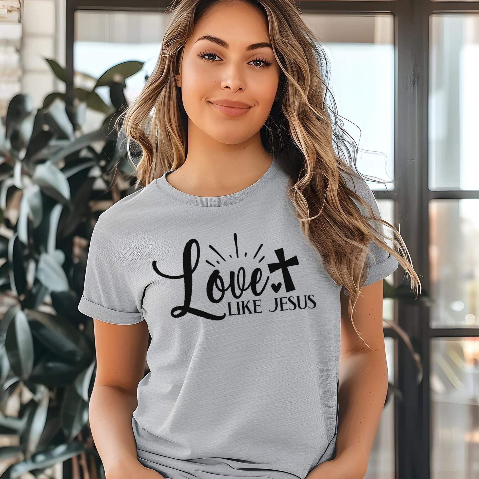 Love Like Jesus Women's Short Sleeve Tee - Jesus Passion Apparel