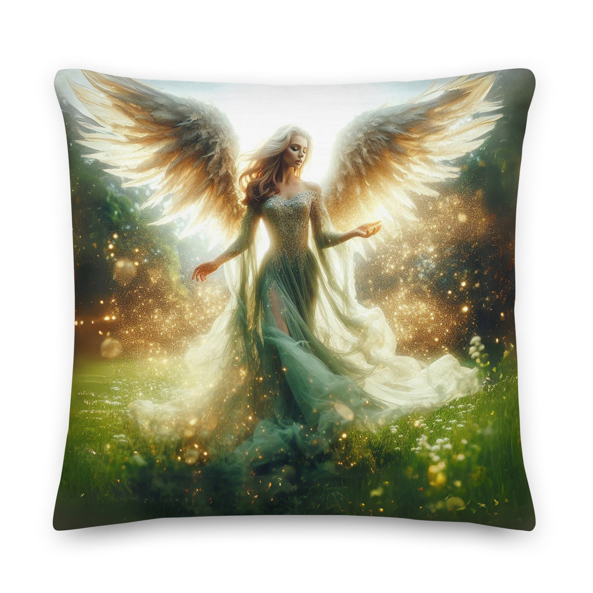 Meadow Angel Premium Pillows - Jesus Passion Apparel