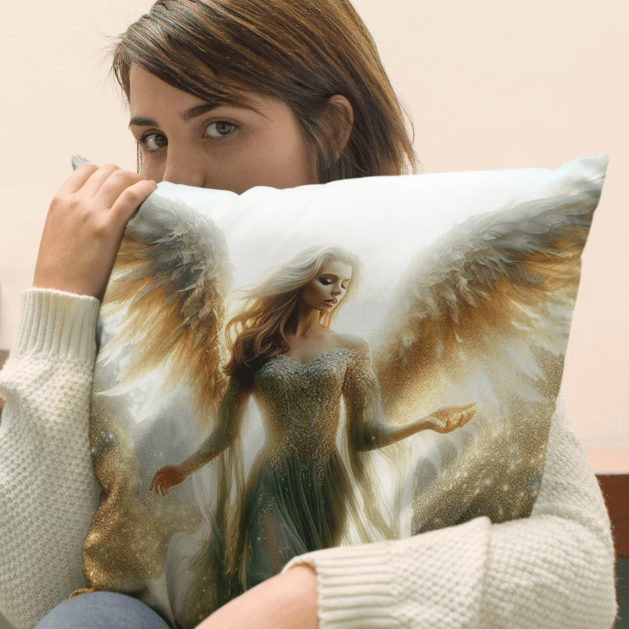 Meadow Angel Premium Pillows - Jesus Passion Apparel
