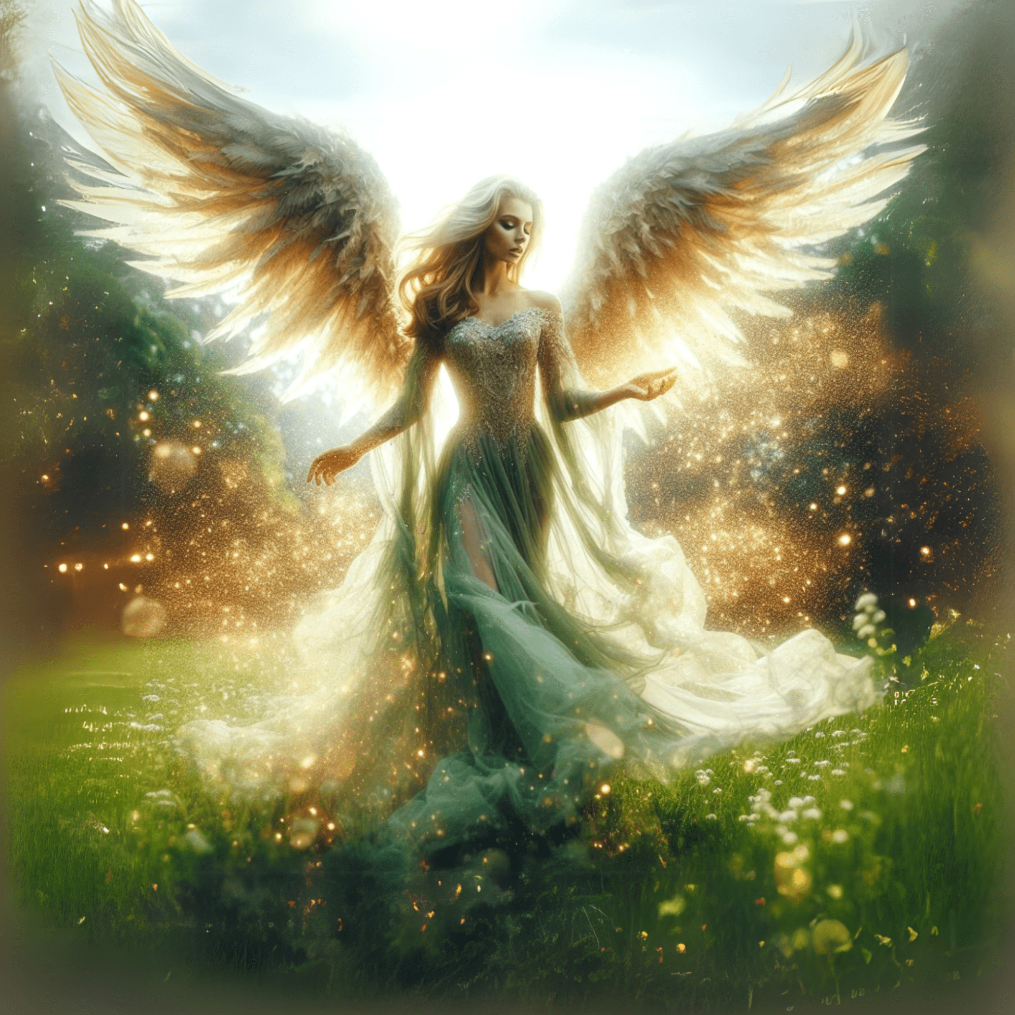 Meadow Angel Premium Pillows - Jesus Passion Apparel