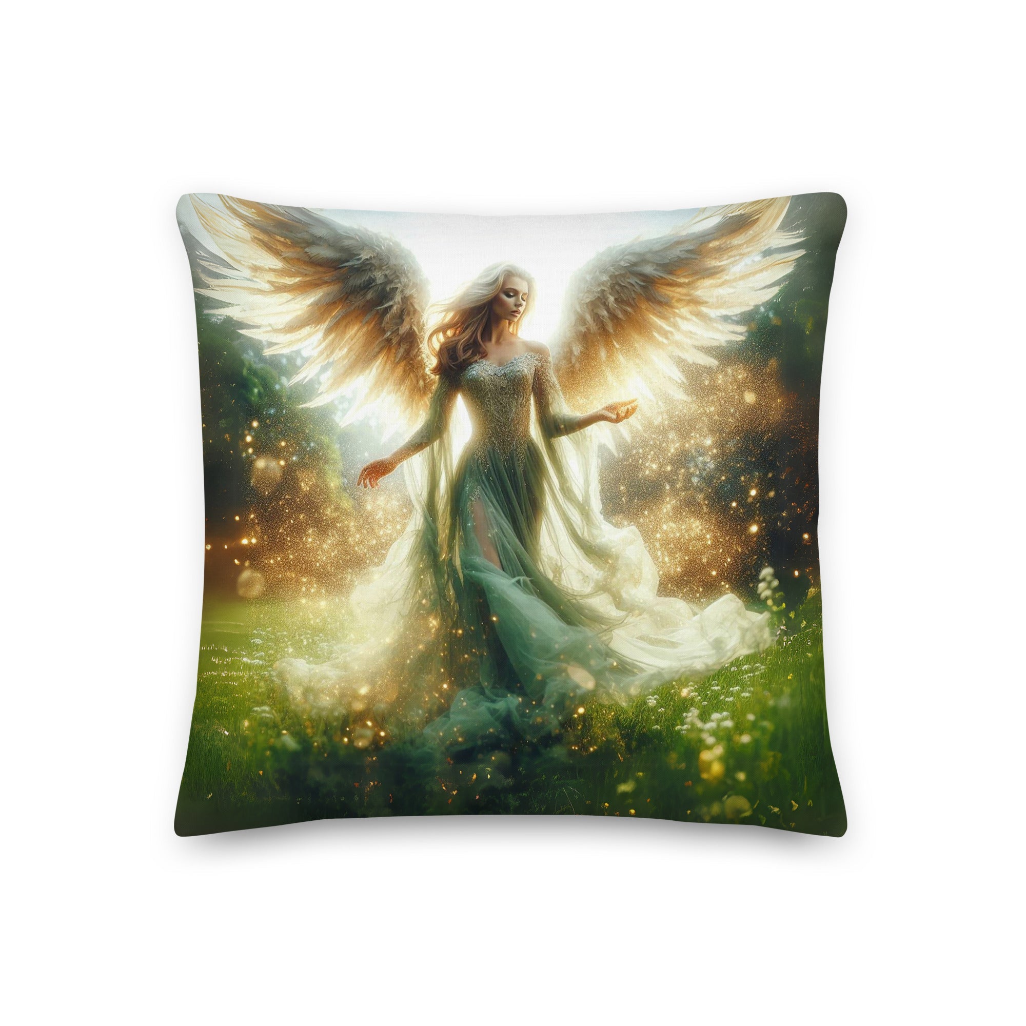 Meadow Angel Premium Pillows - Jesus Passion Apparel