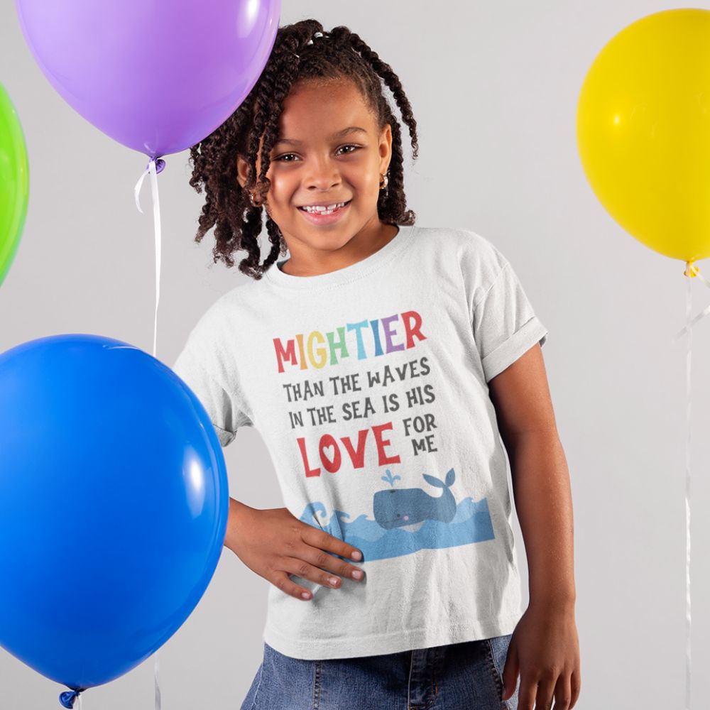 Mighter Than the Waves Youth Relaxed - Fit T-Shirt - Jesus Passion Apparel