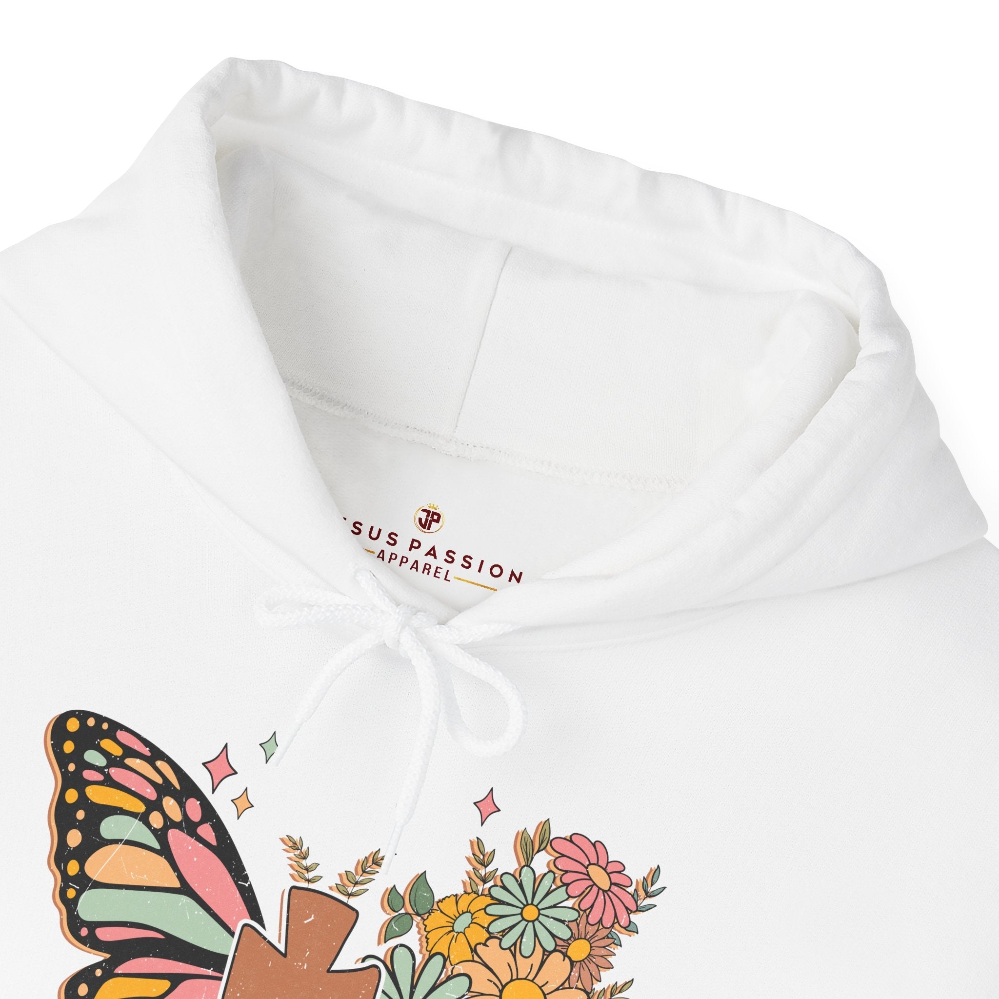 New Creation Butterfly Retro - Inspired Unisex - Fit Hoodie - Jesus Passion Apparel