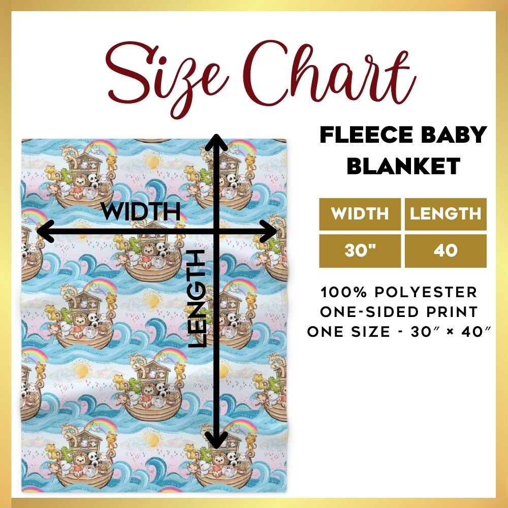 Noah's Ark - The Sun Comes Out Soft Fleece Baby Blanket - Jesus Passion Apparel