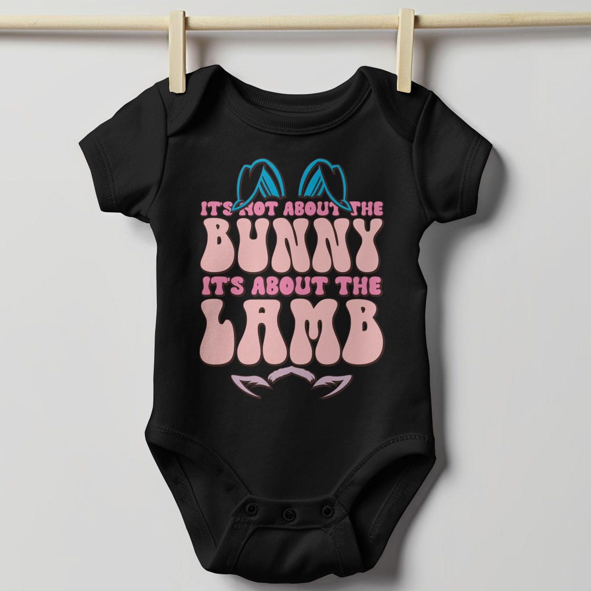 Not About the Bunny Infant Fine Jersey Bodysuit - Jesus Passion Apparel