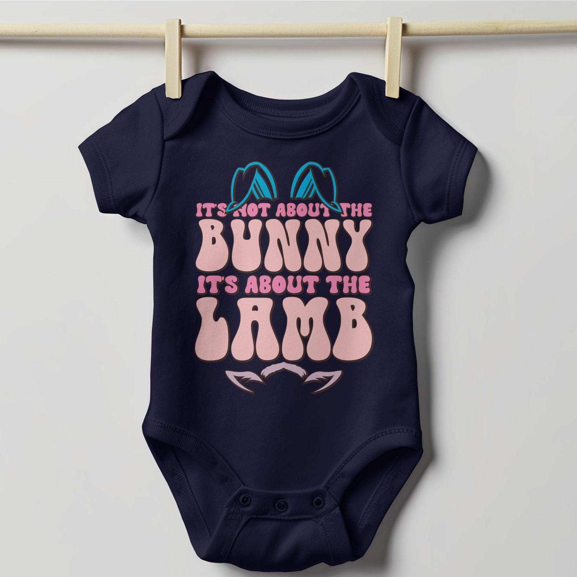 Not About the Bunny Infant Fine Jersey Bodysuit - Jesus Passion Apparel