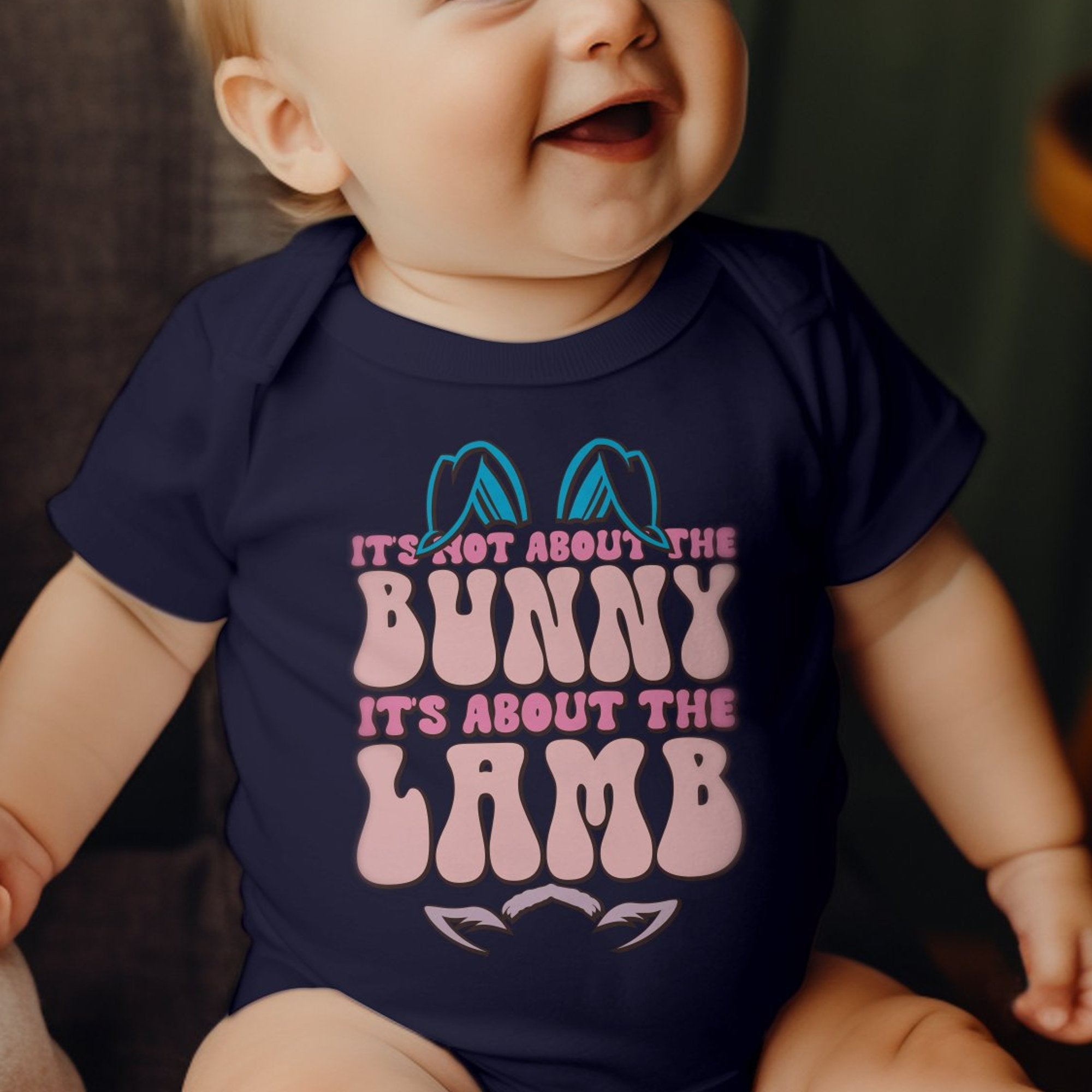 Not About the Bunny Infant Fine Jersey Bodysuit - Jesus Passion Apparel
