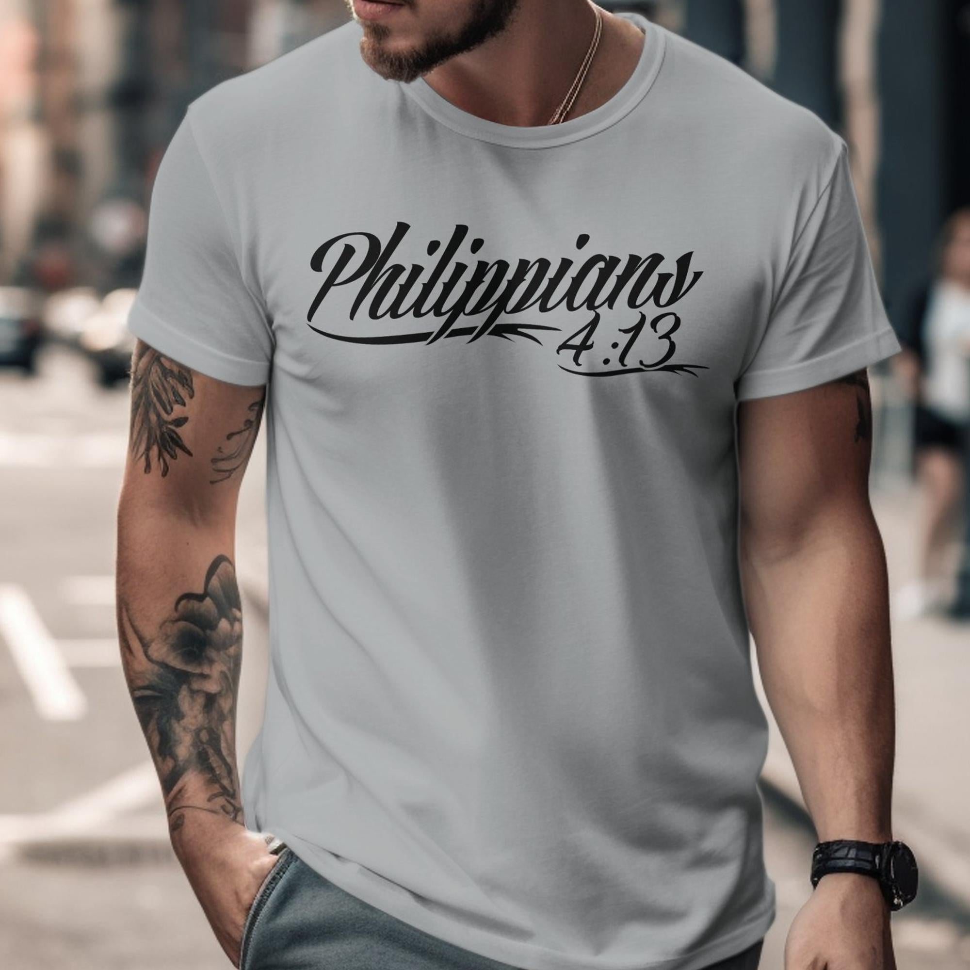 Phillippines 4:13 Men's Jersey Short Sleeve Tee - Jesus Passion Apparel