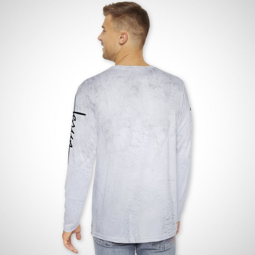 Power in the Blood of Jesus Men's Long Sleeve Shirt - Jesus Passion Apparel