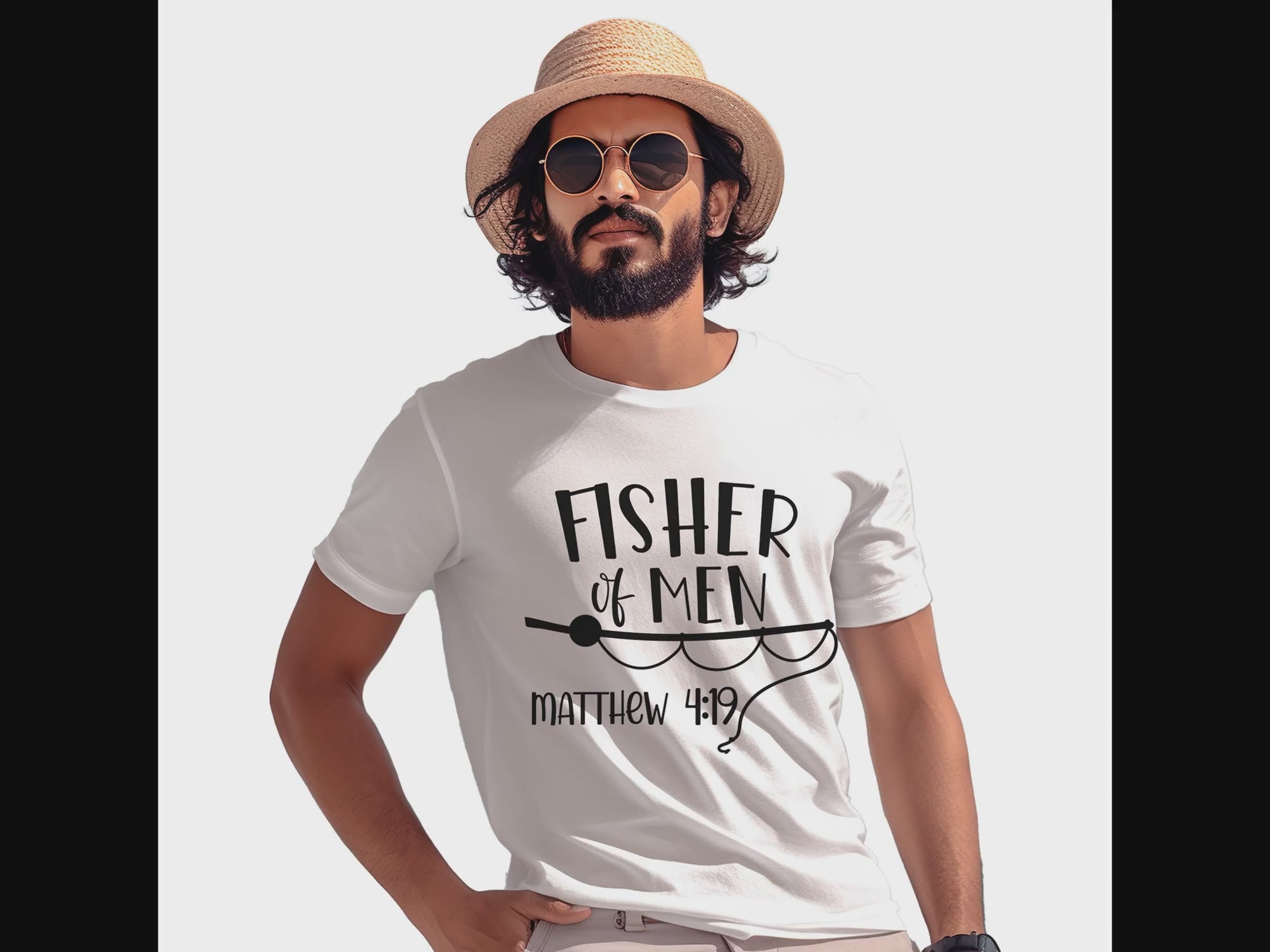 Fisher of Men Men's Jersey Short Sleeve Tee Size: XS Color: Athletic Heather Jesus Passion Apparel