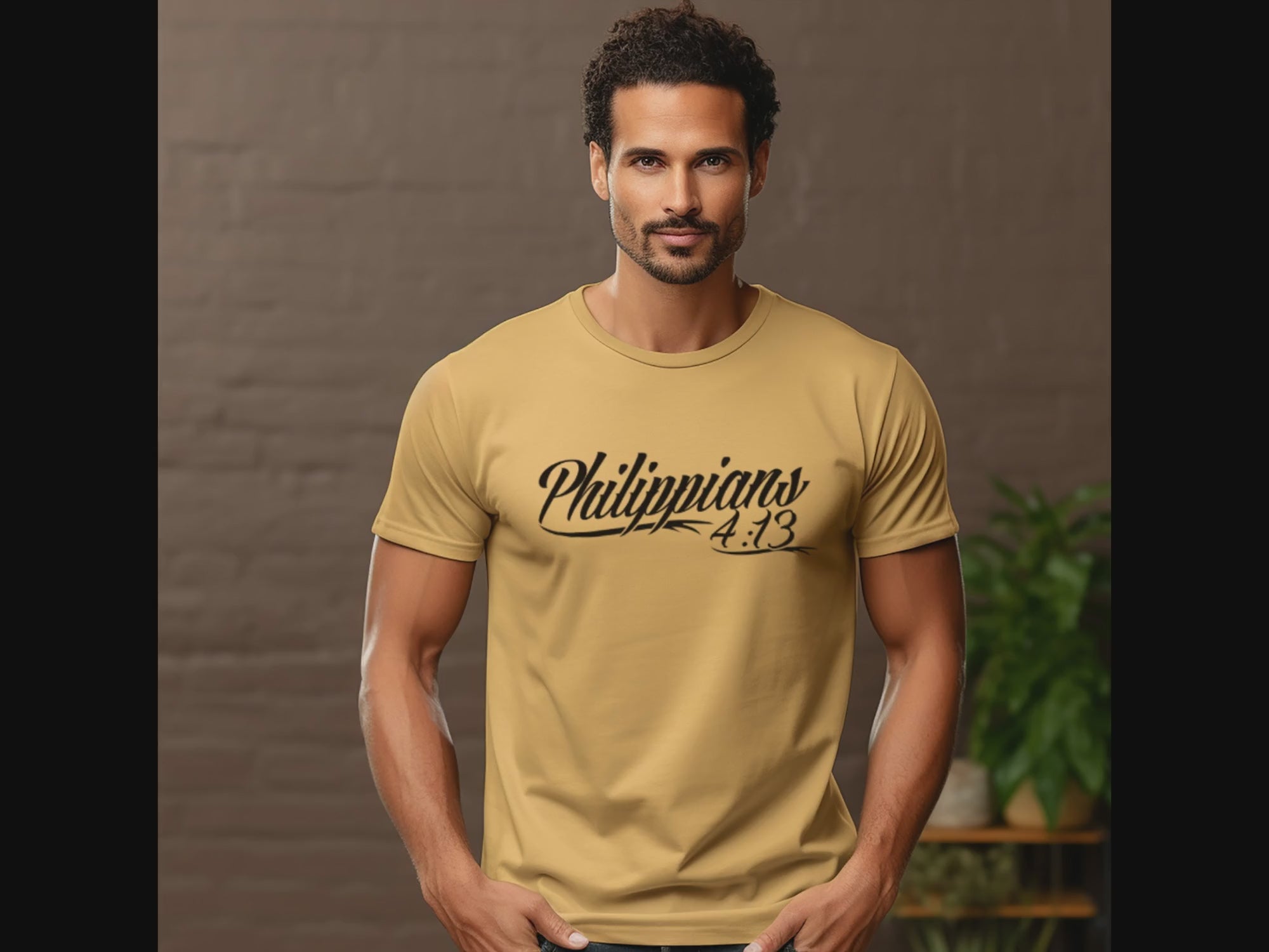 Phillippines 4:13 Men's Jersey Short Sleeve Tee Size: XS Color: Aqua Jesus Passion Apparel