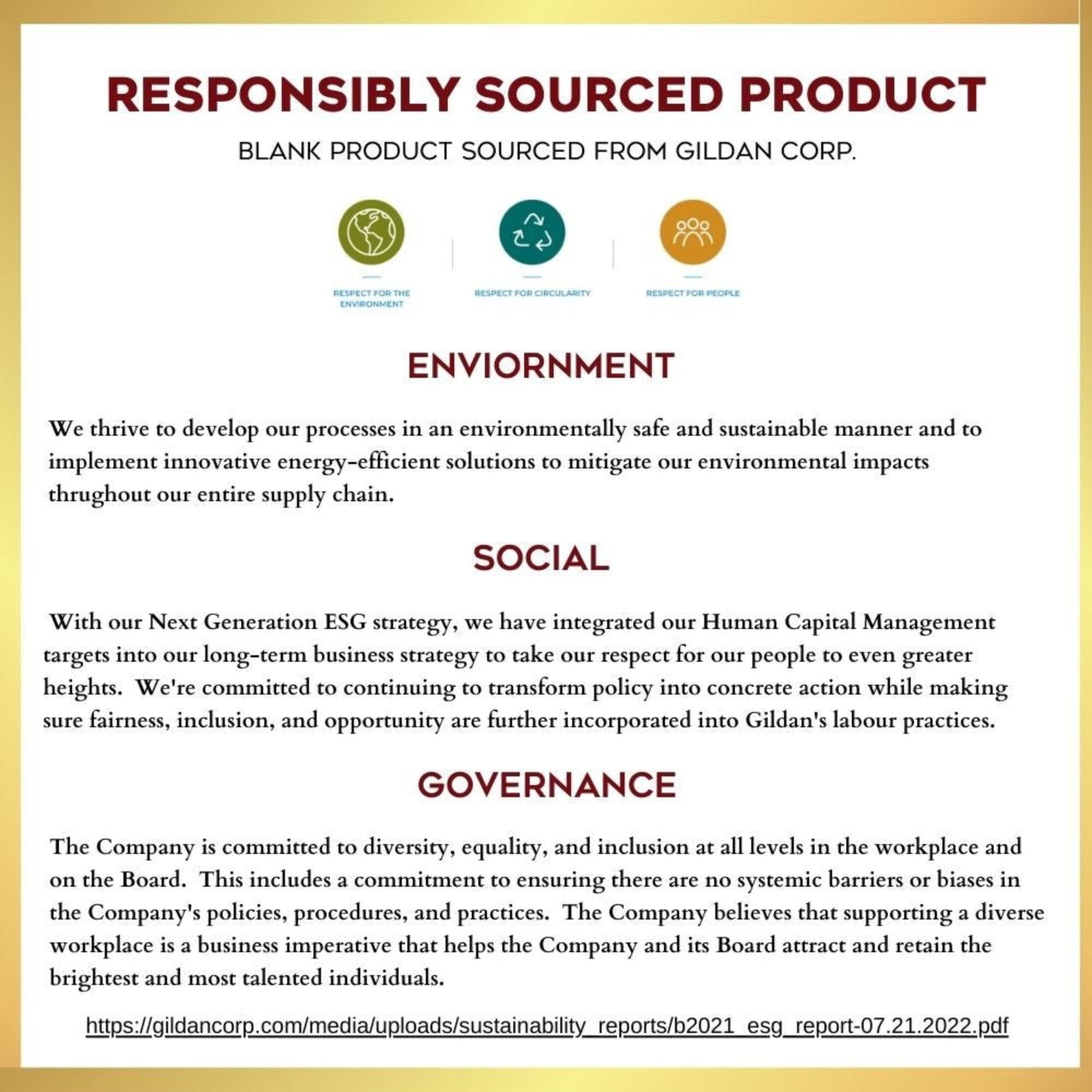 responsibly sourced - Jesus Passion Apparel