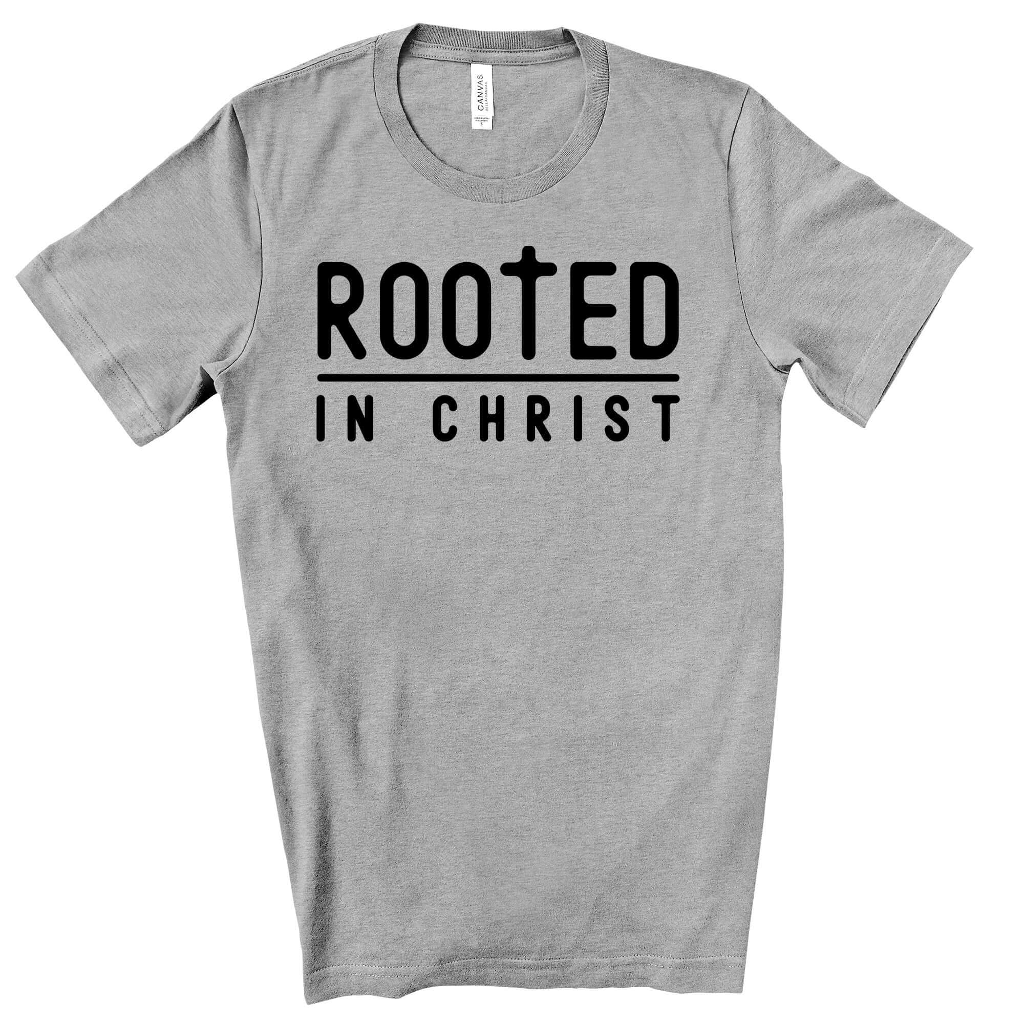 Rooted in Christ Men's Jersey Short Sleeve Tee - Jesus Passion Apparel