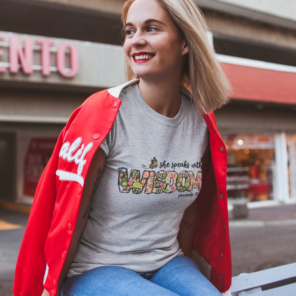 She Speaks With Wisdom Unisex - Fit T-Shirt - Jesus Passion Apparel