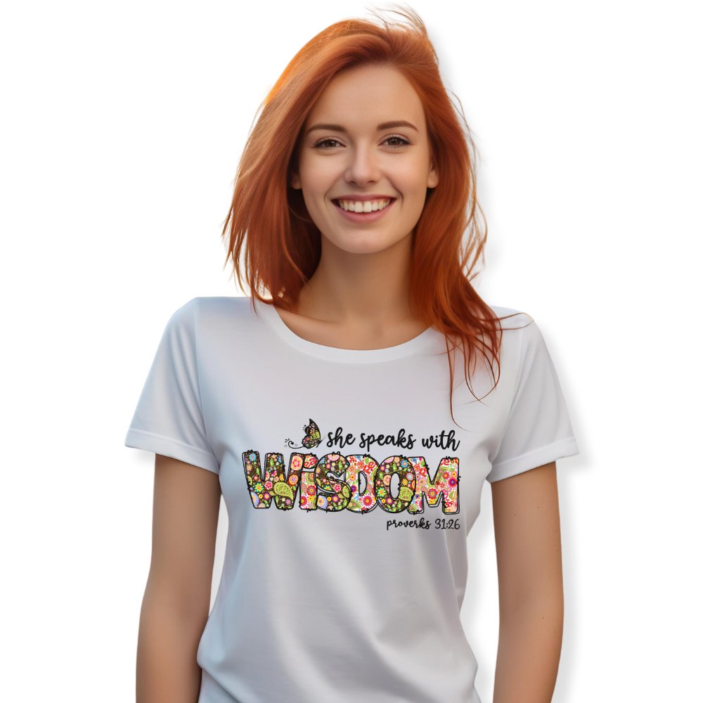 She Speaks With Wisdom Unisex - Fit T-Shirt - Jesus Passion Apparel