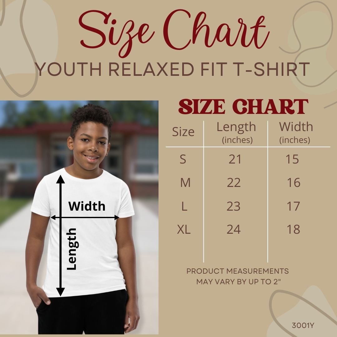 Strong and Courageous Youth Relaxed - Fit T-Shirt - Jesus Passion Apparel