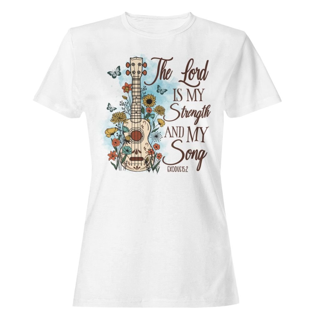 The Lord is My Strength and Song Jersey Short Sleeve T-Shirt - Jesus Passion Apparel