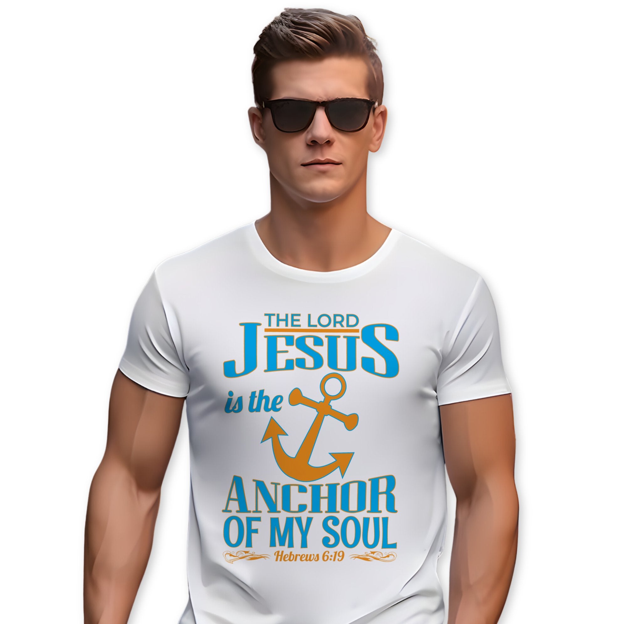 the lord is anchor of my soul tshirt white jp apparel