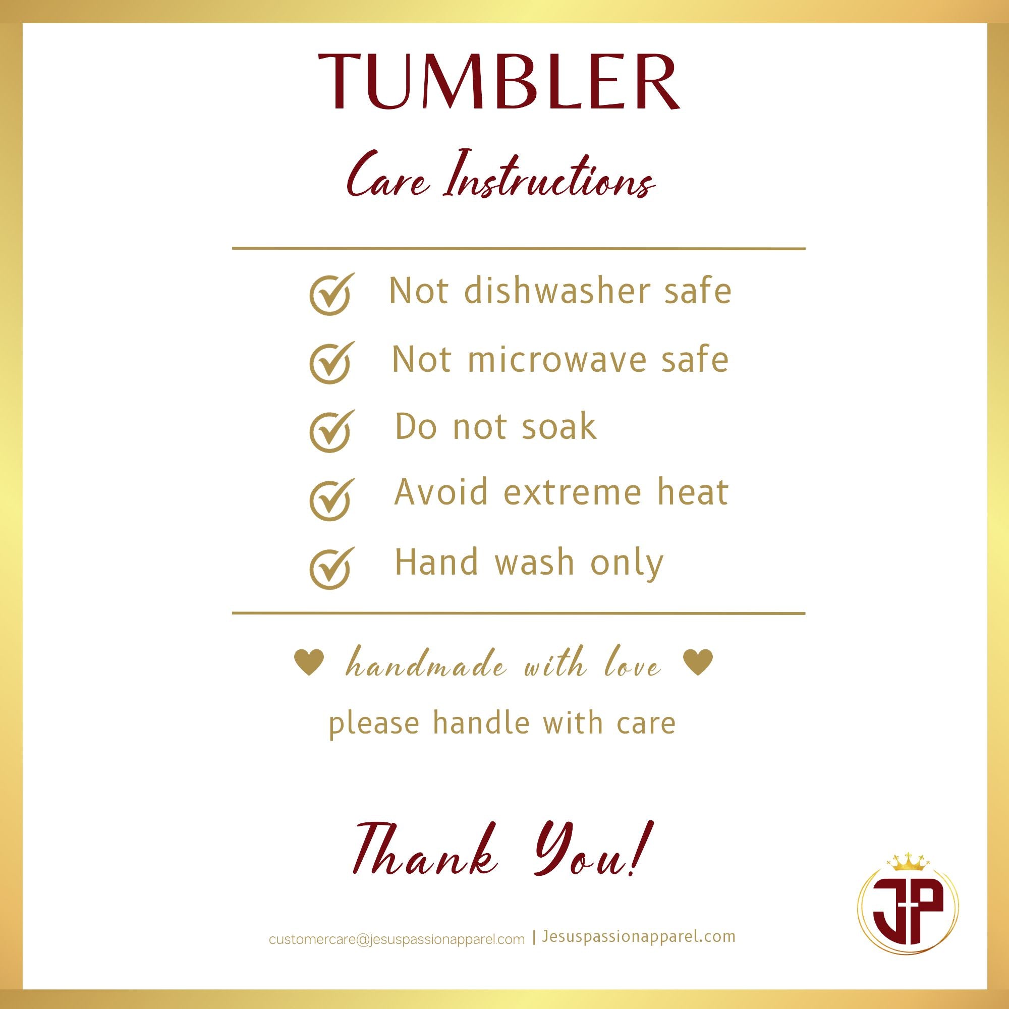 Blue Glow Cross Tumbler / Sip Lid