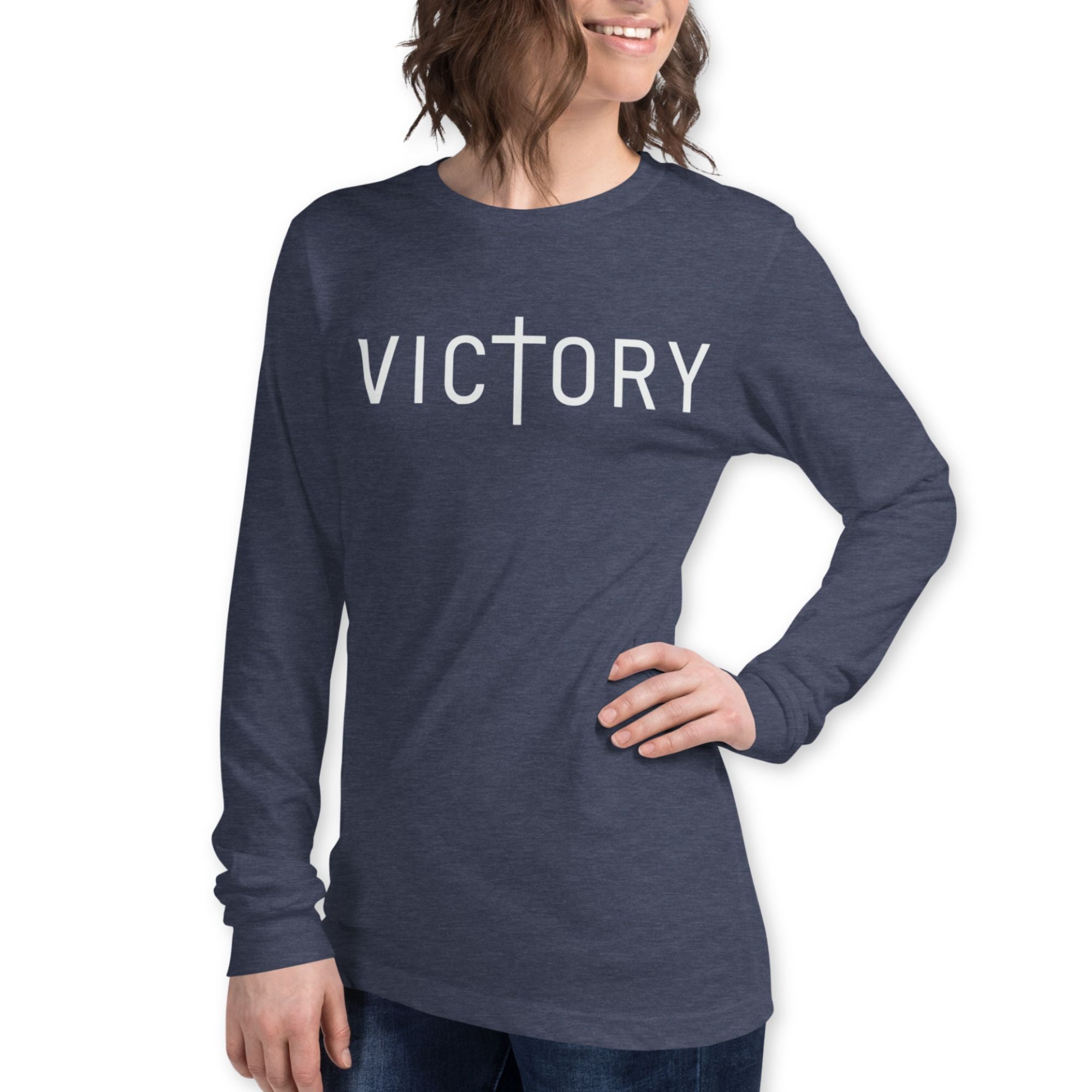 Victory Unisex Jersey Long Sleeve Tee - Jesus Passion Apparel