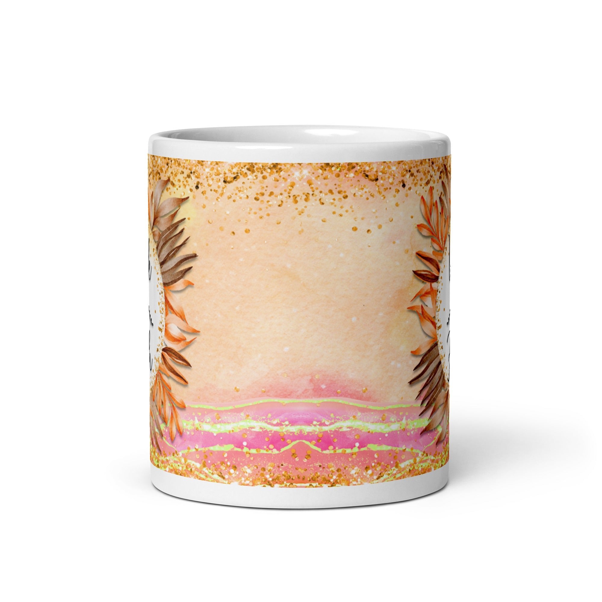 Walk By Faith White Glossy Mug - Jesus Passion Apparel