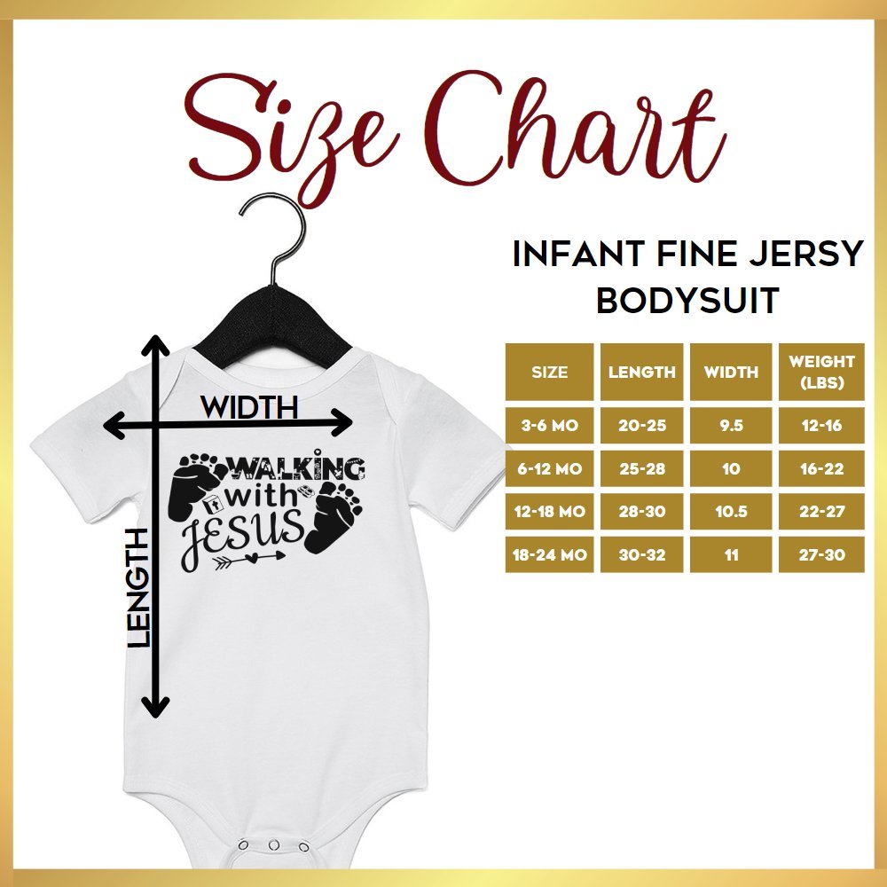 Walking With Jesus Black Baby Bodysuit - Jesus Passion Apparel
