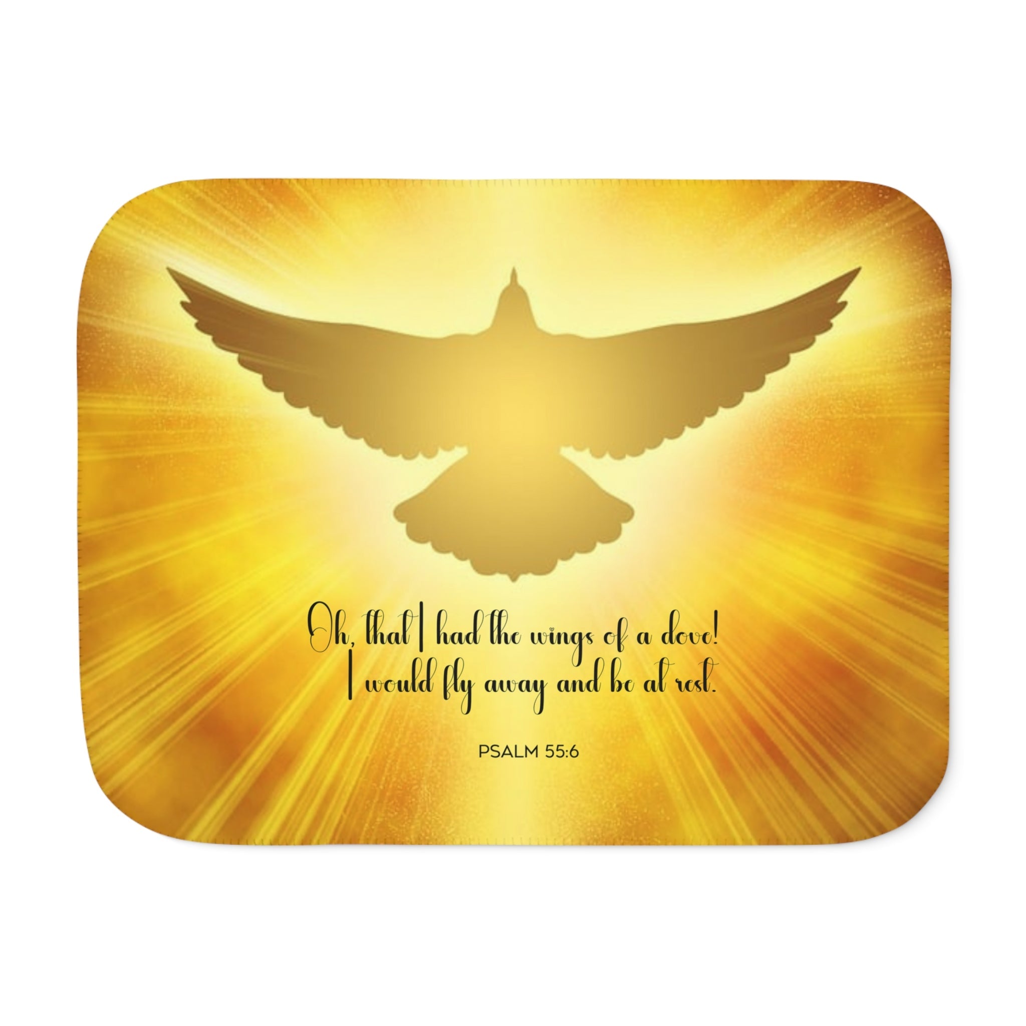 Wings of a Dove Sherpa Blanket - 3 Sizes - Jesus Passion Apparel