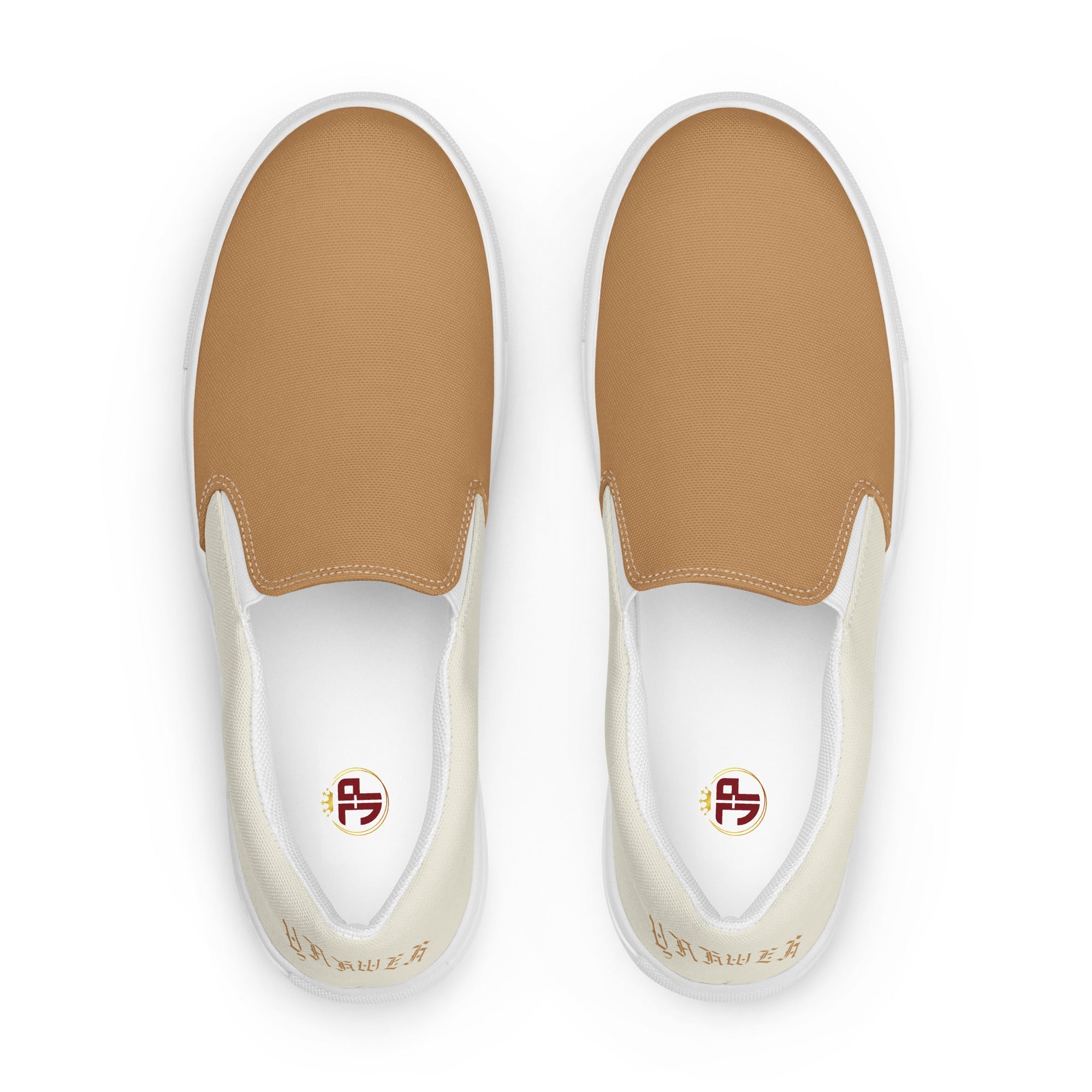 Yahweh Women’s Slip On Canvas Shoes Cream - Jesus Passion Apparel