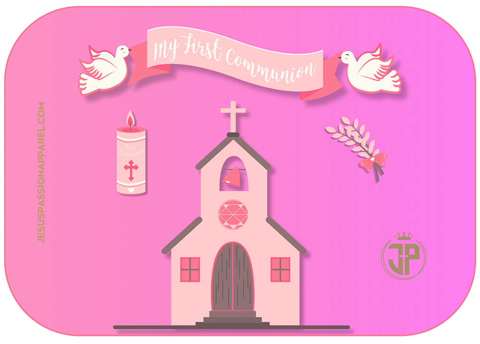 Girl First Communion Gift Card