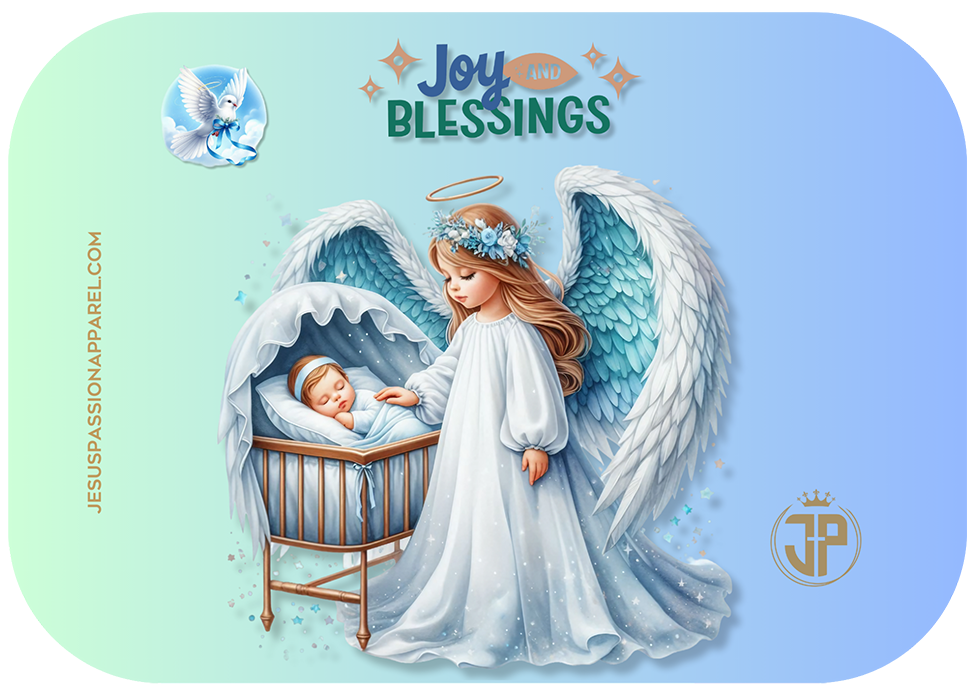 Boy Baptism Blessings Gift Card