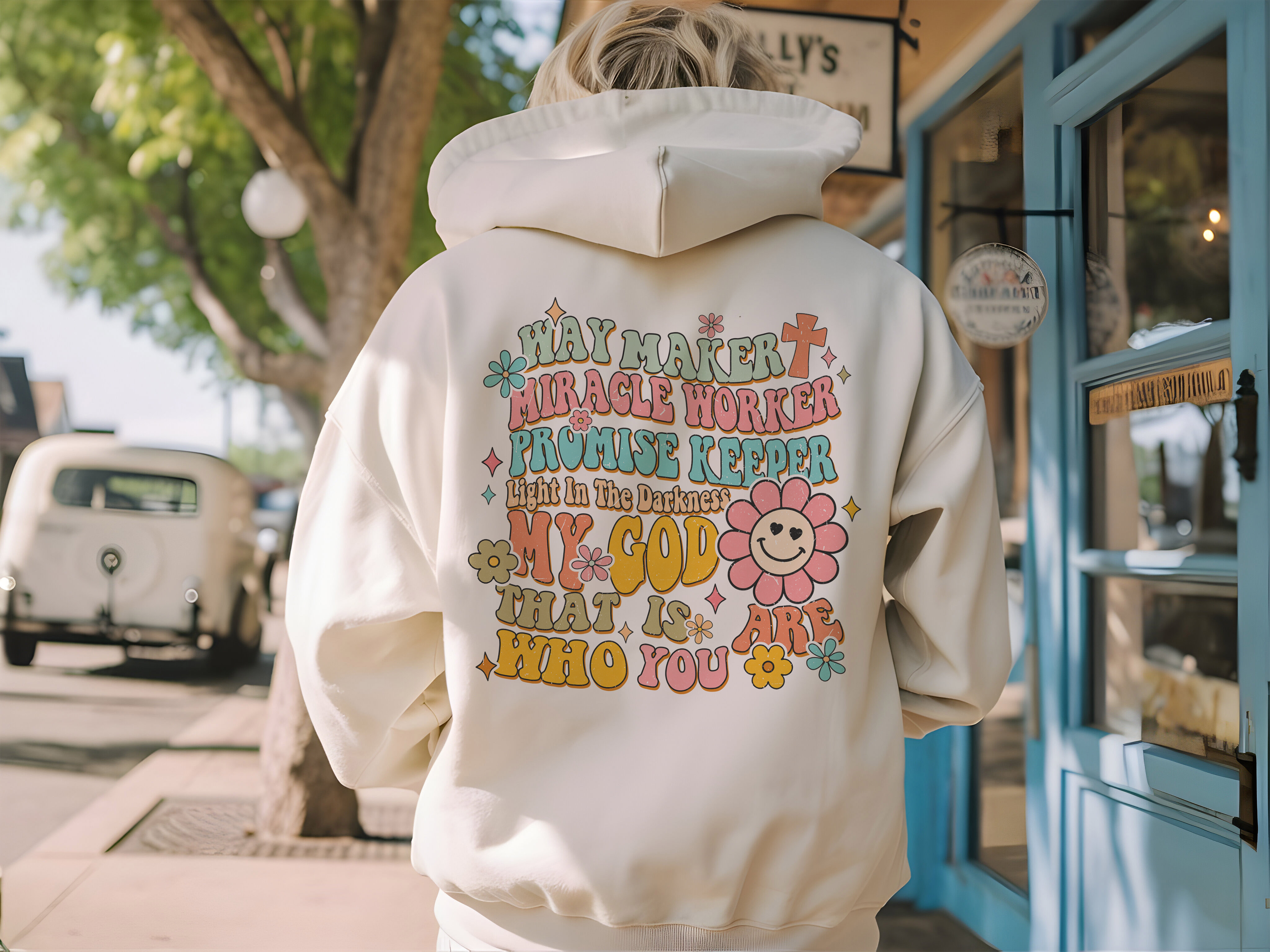 Waymaker Miracle Worker Retro-Inspired Unisex-Fit Hoodie